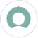 Gray and green magnifying glass icon inside a white circular background.