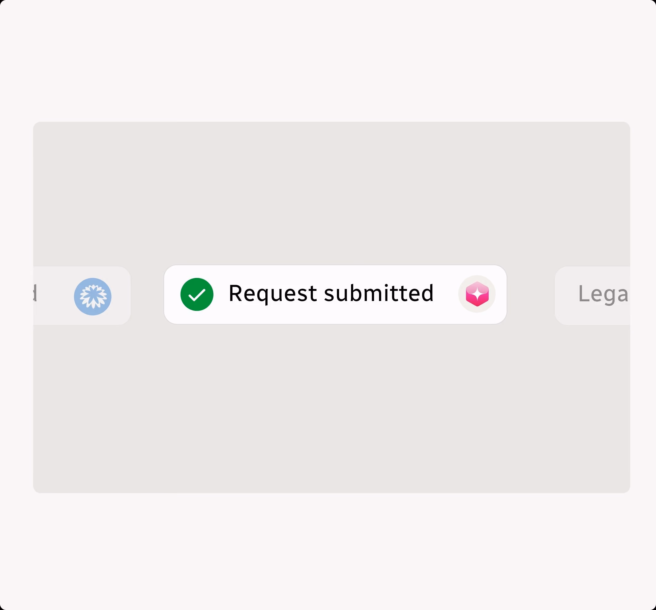 Spendflo workflow status graphic showing automated compliance reporting progress.