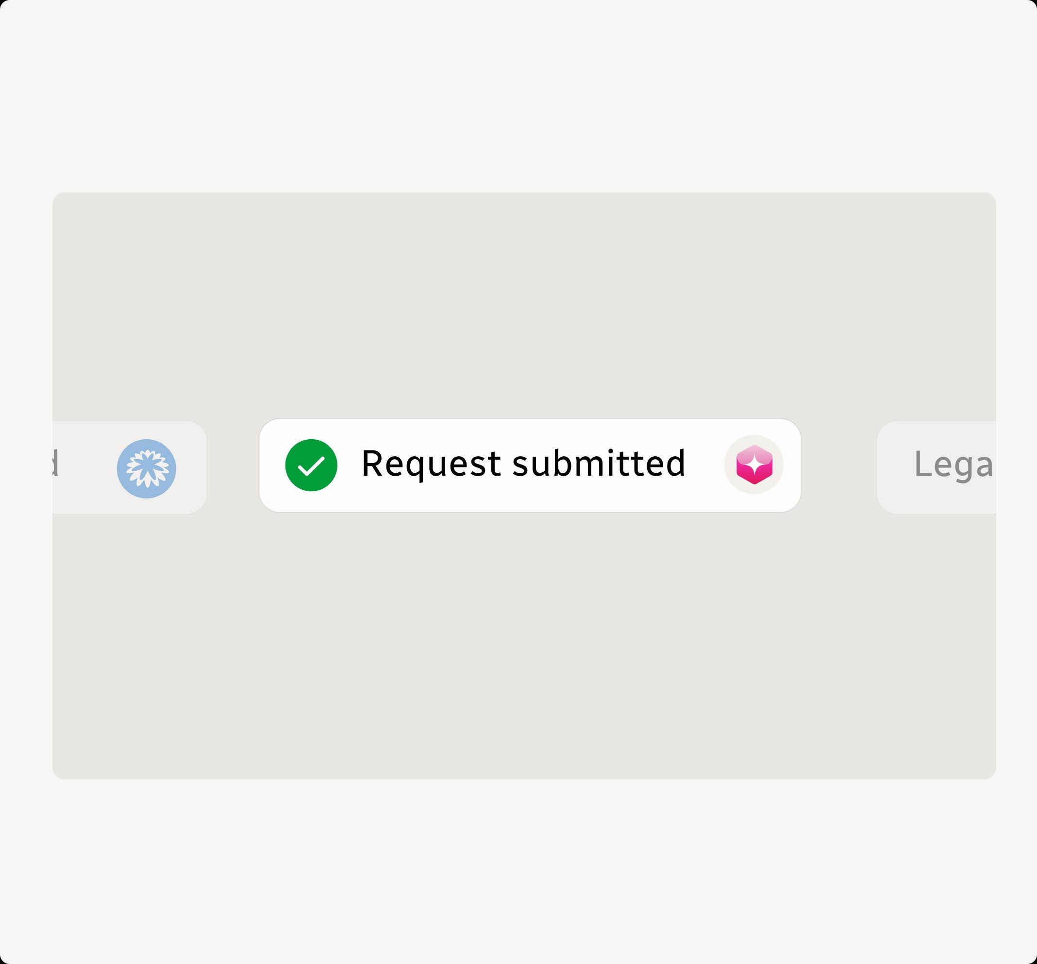 Spendflo workflow status graphic showing automated compliance reporting progress.