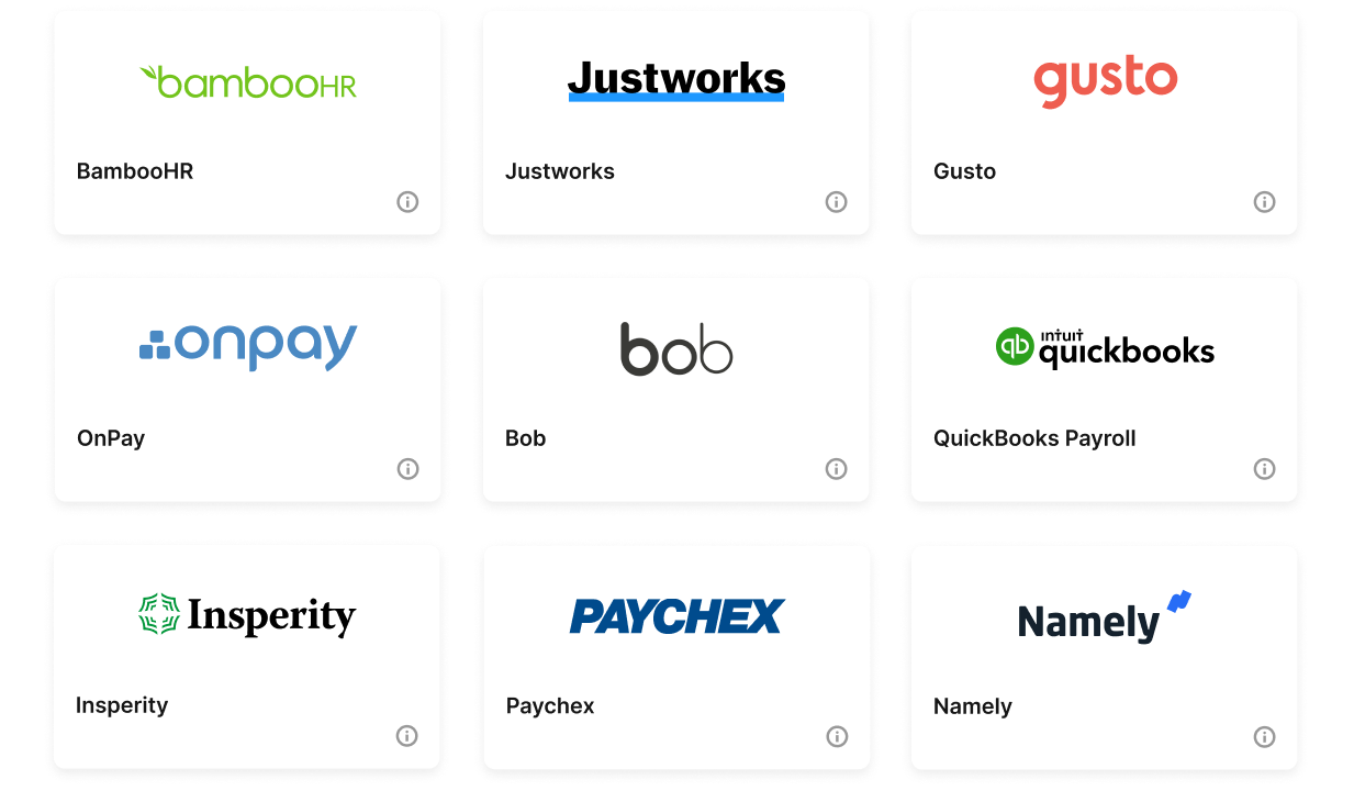 Image for HRIS integration options
