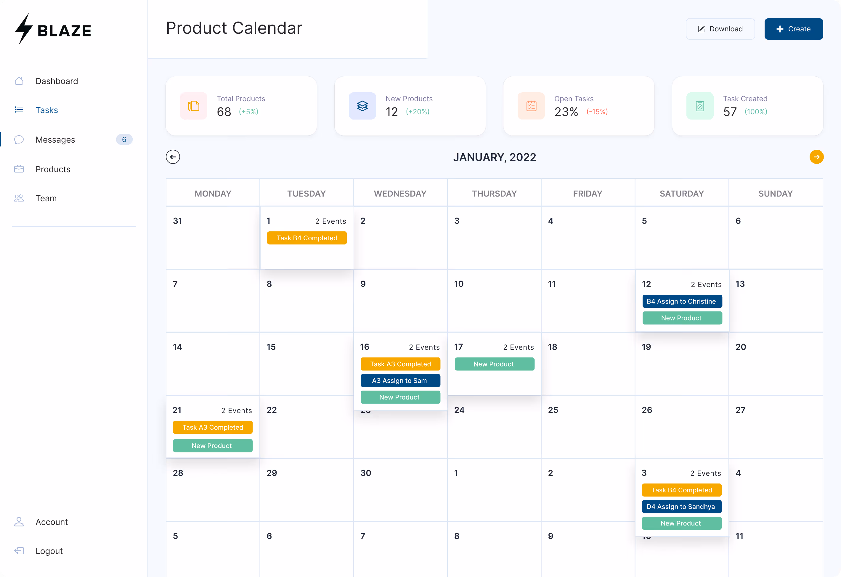 product launch management calendar