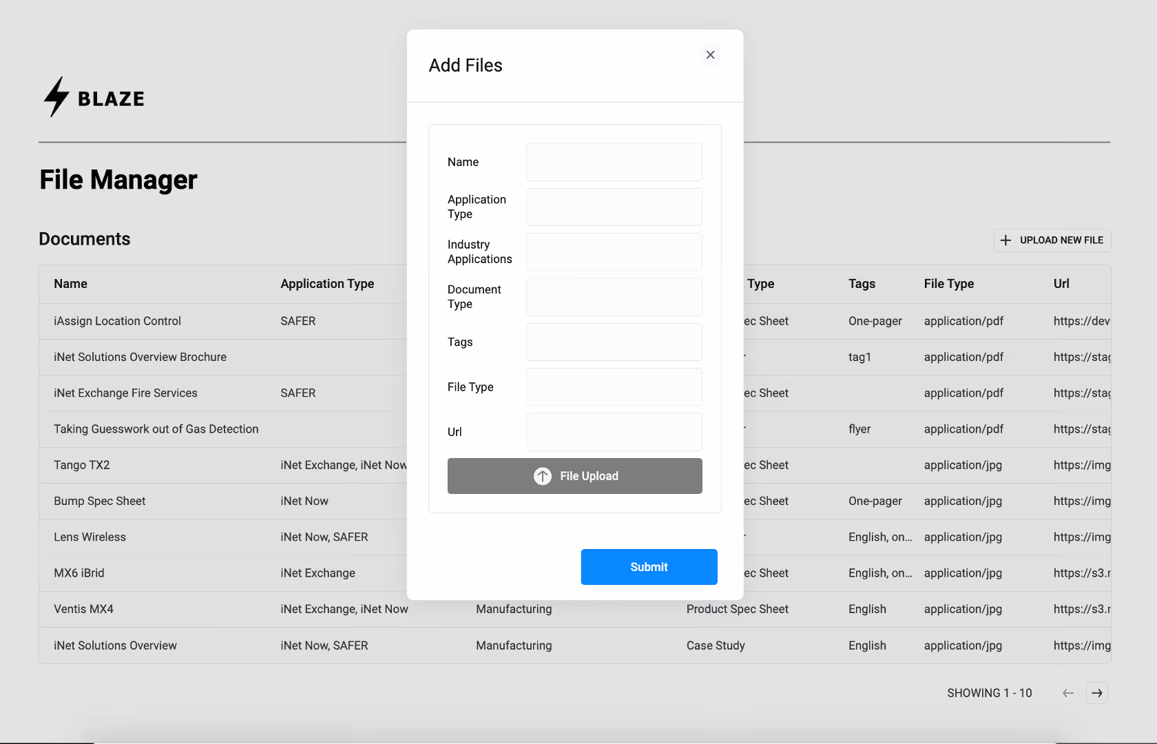 document portal no code