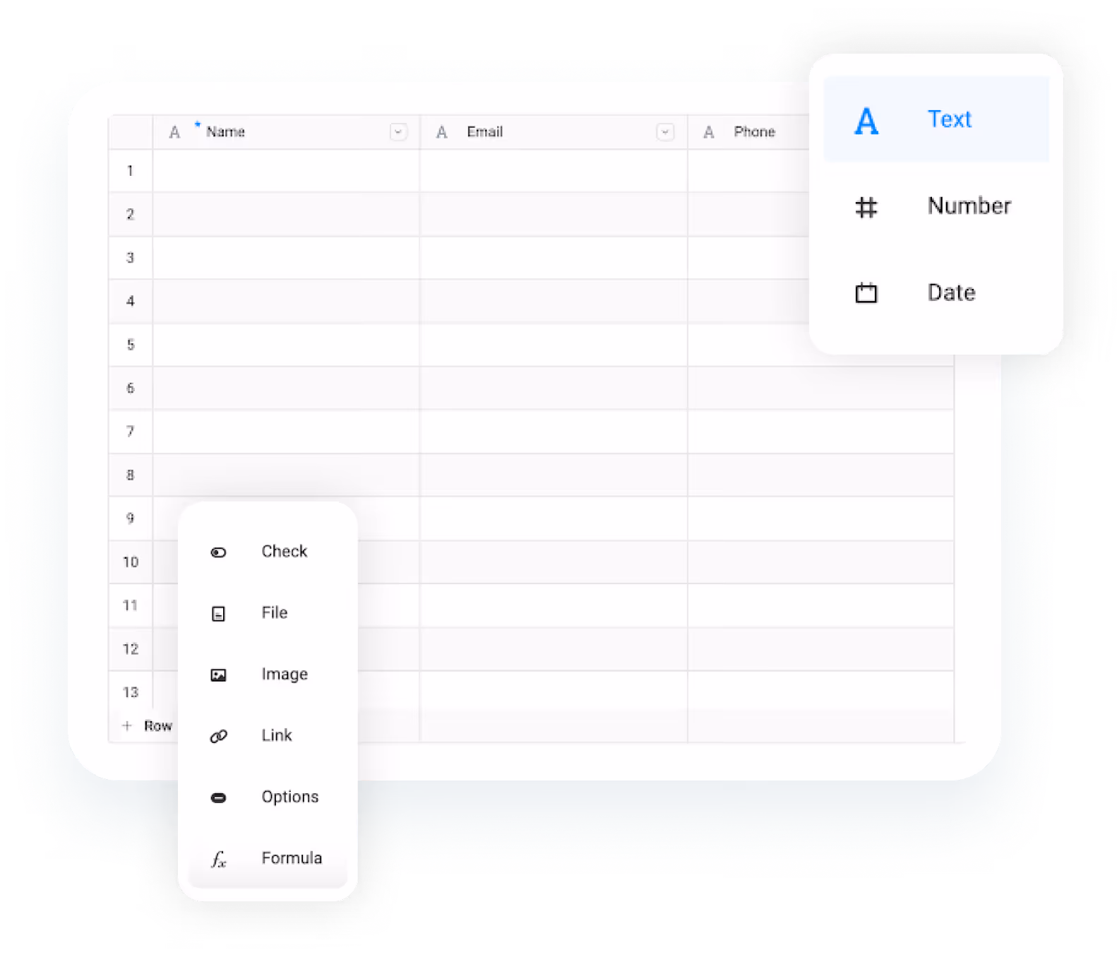 online database builder no code