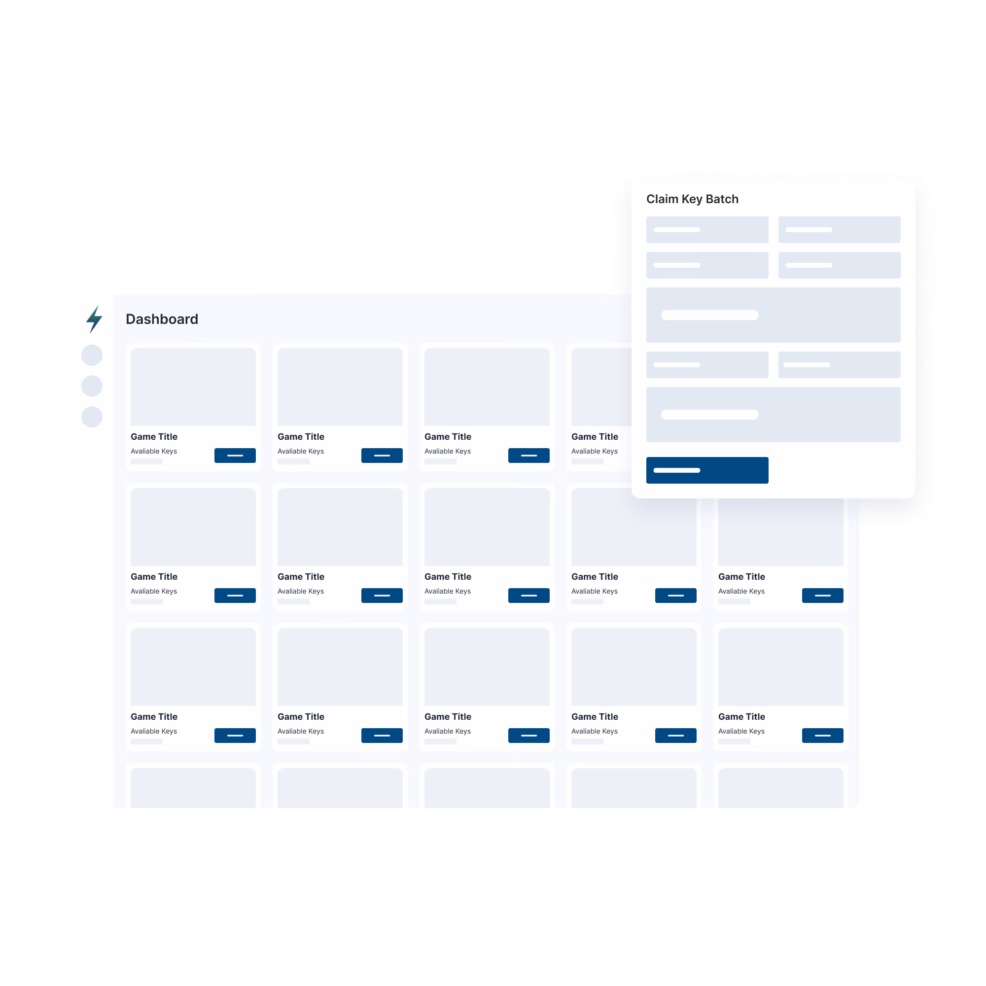 dashboard management app Blaze Serenity Forge
