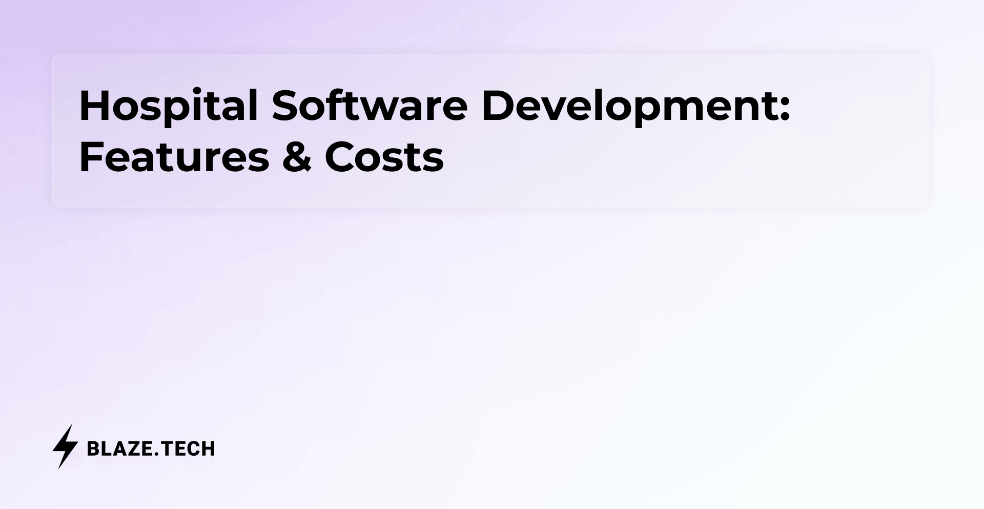 Hospital Software Development: Features & Costs | 2026