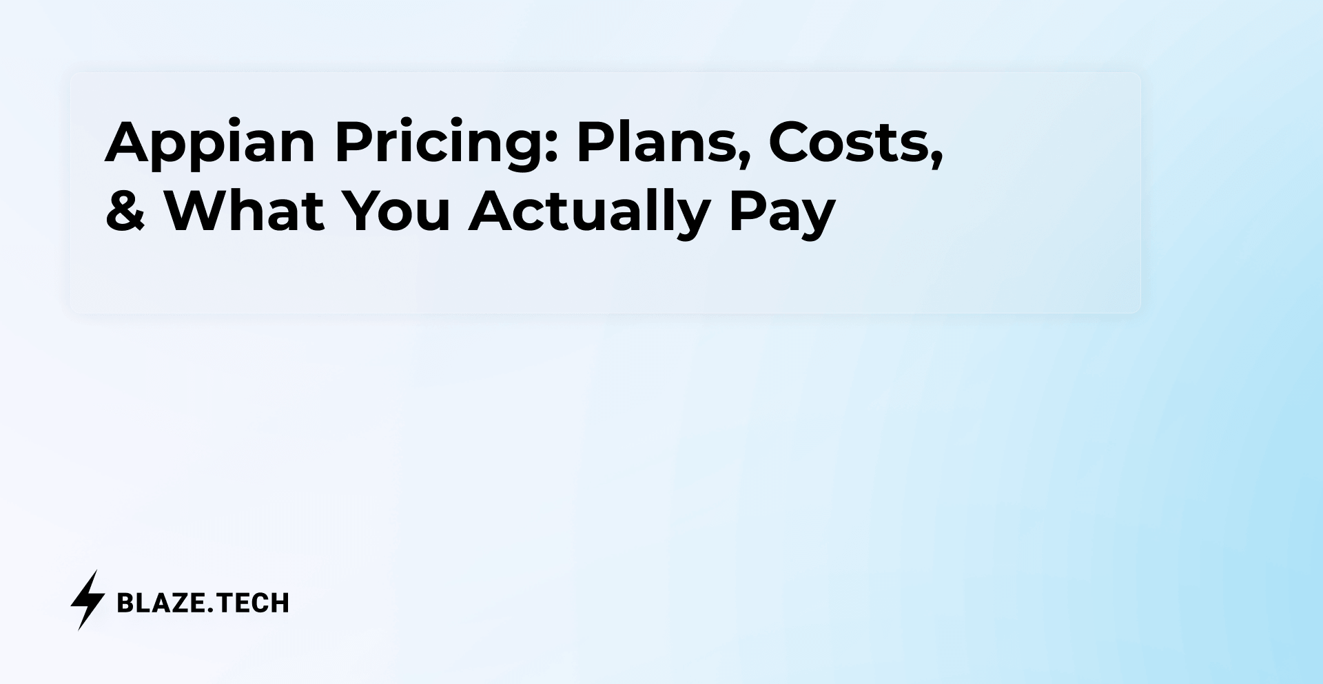 Appian Pricing: Plans, Costs, & What You Actually Pay (2026)