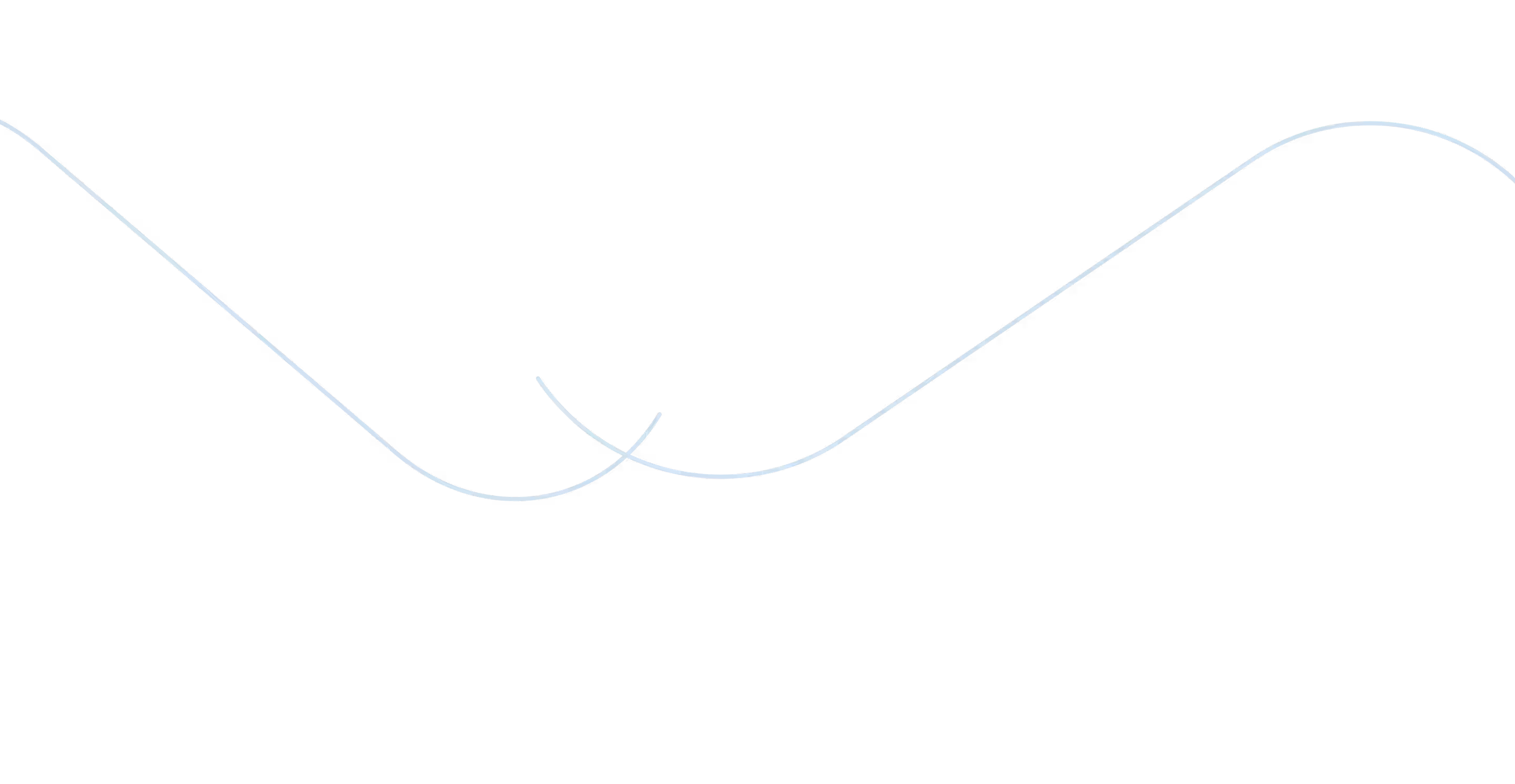 Thin white curved line on a black background forming smooth wave-like shapes.