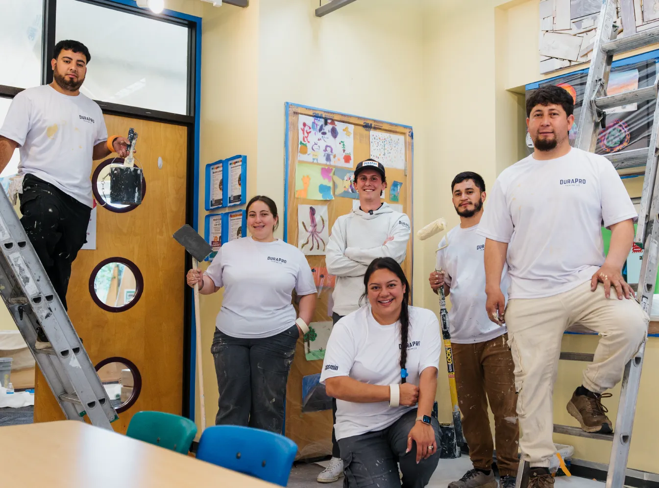 DuraPro Painting crew at the Grand Rapids Children's Museum