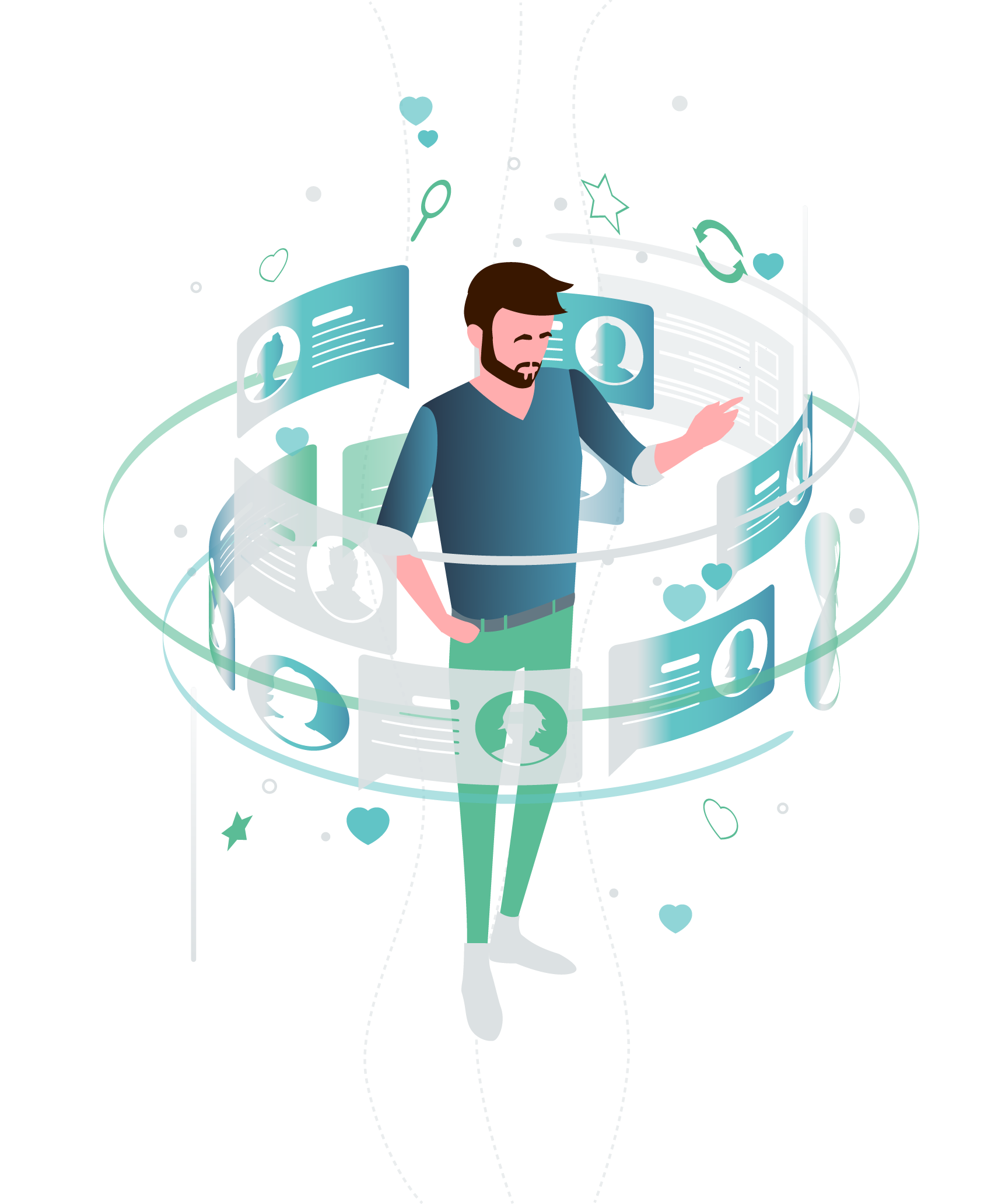 building user profiles illustration