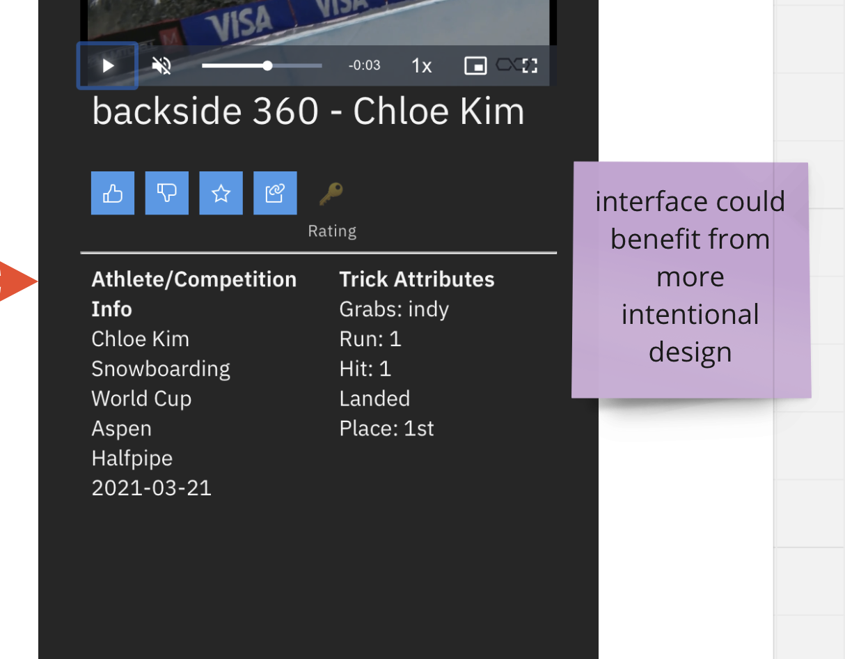 screenshot of video player