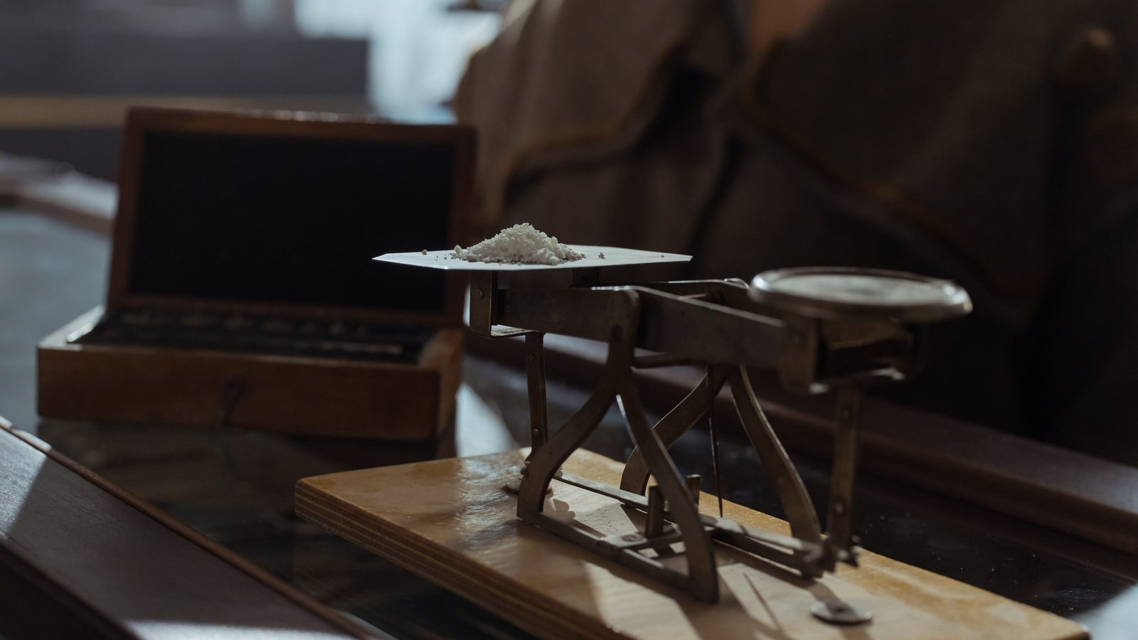 Balance scale weighing concept.
