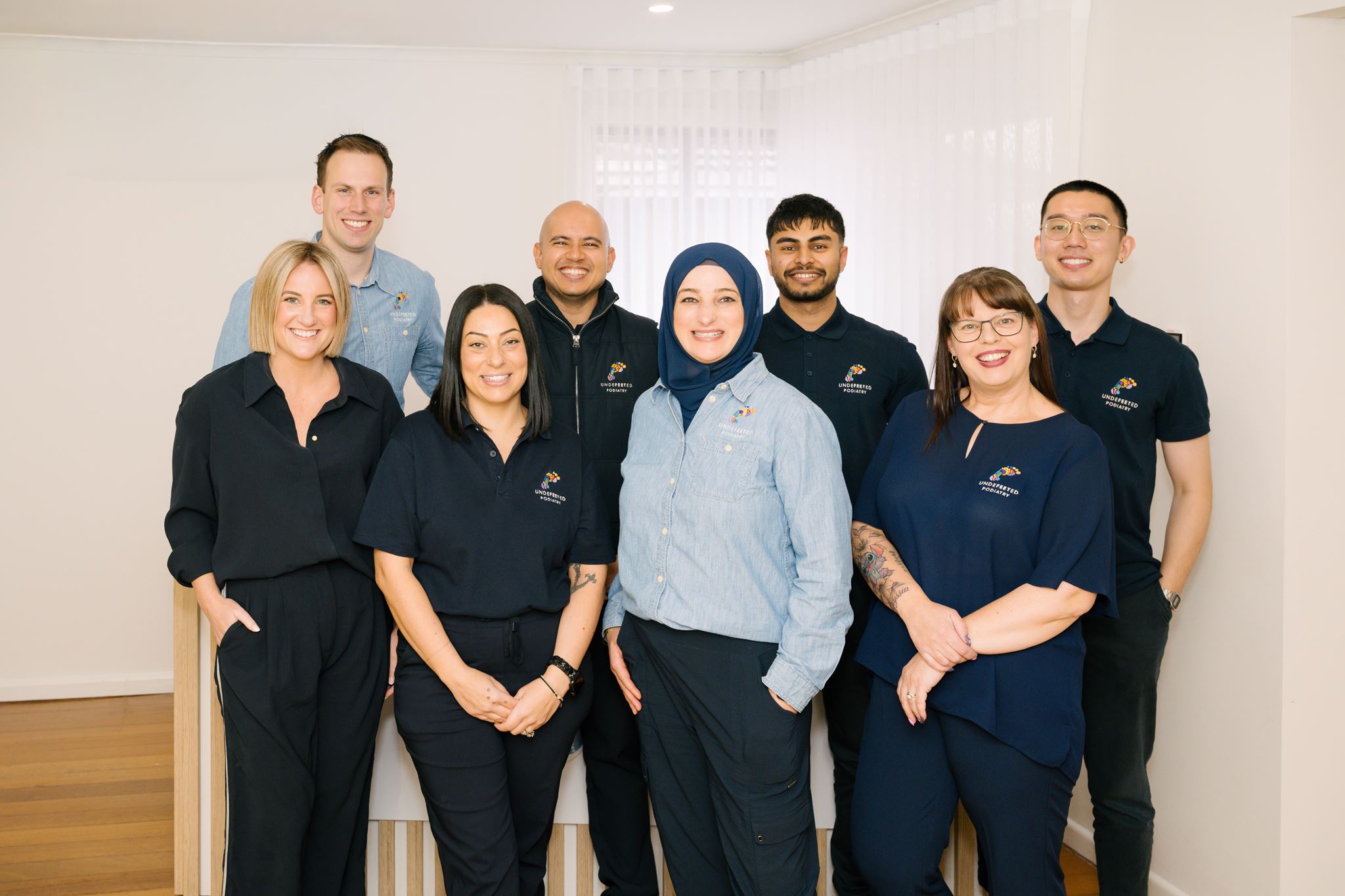 The whole Undefeeted Podiatry team