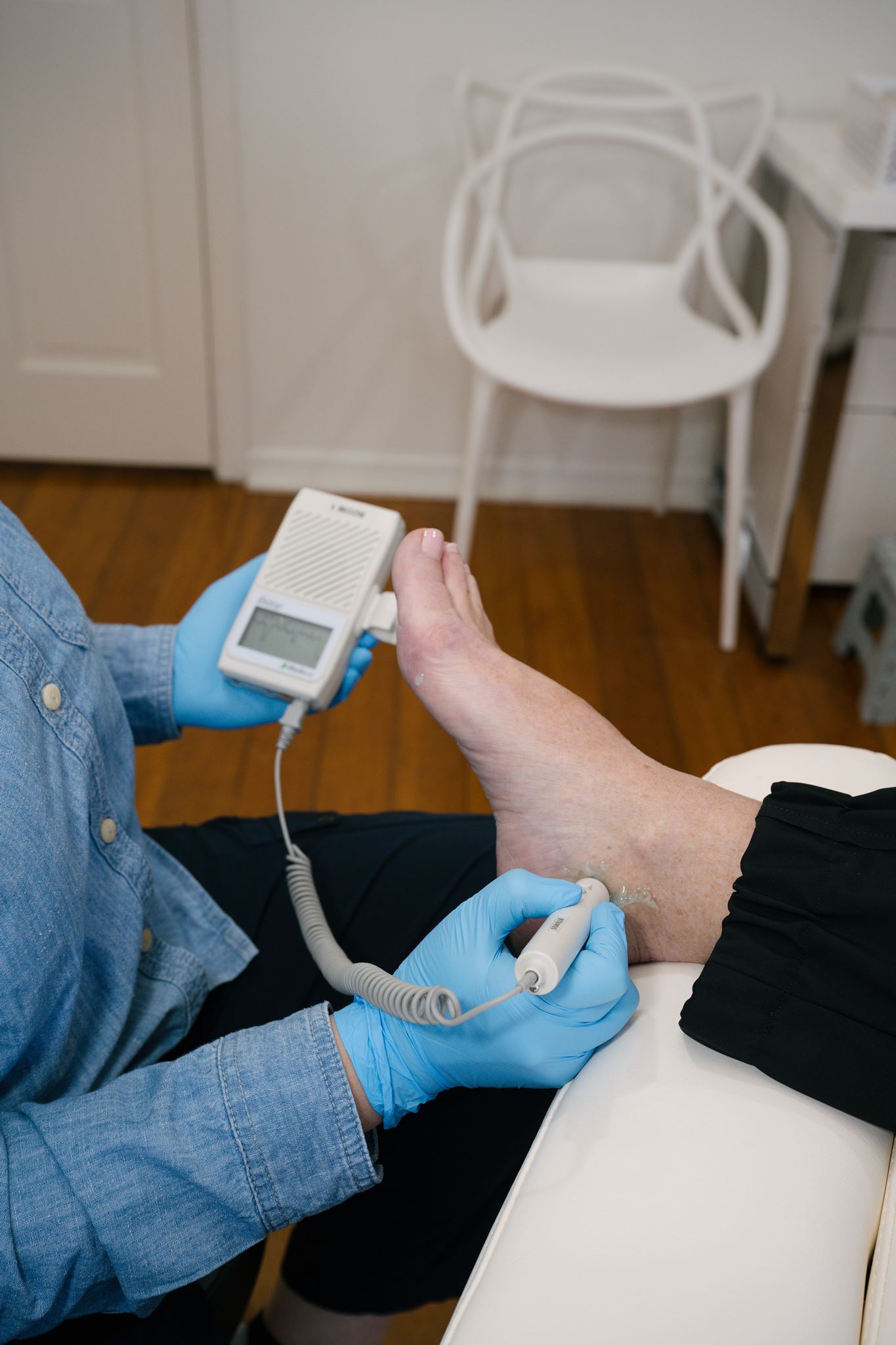 Swift treatment device in use