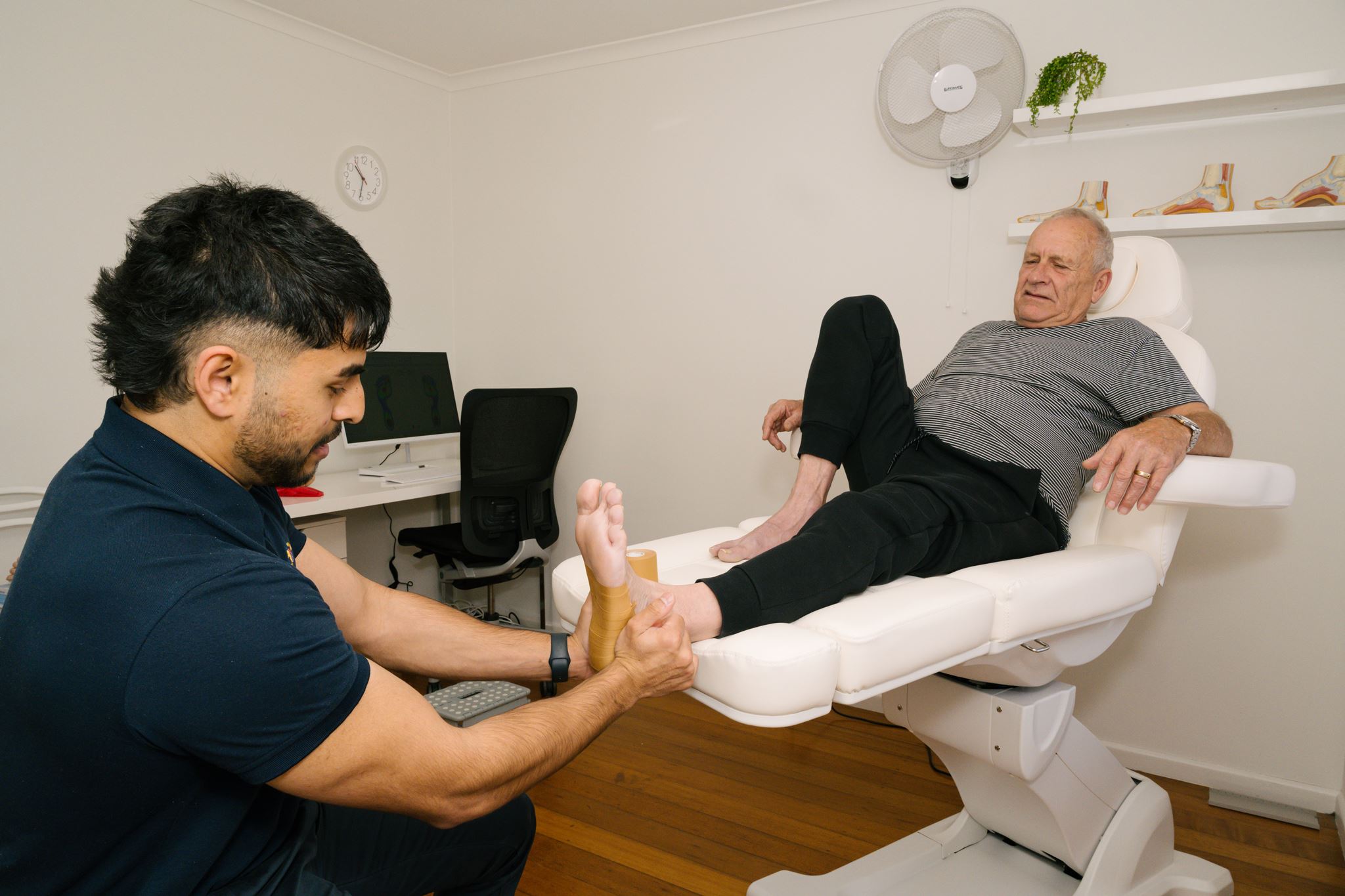 Foot assessment at Undefeeted Podiatry