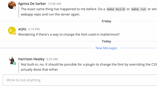 Slash command autocomplete