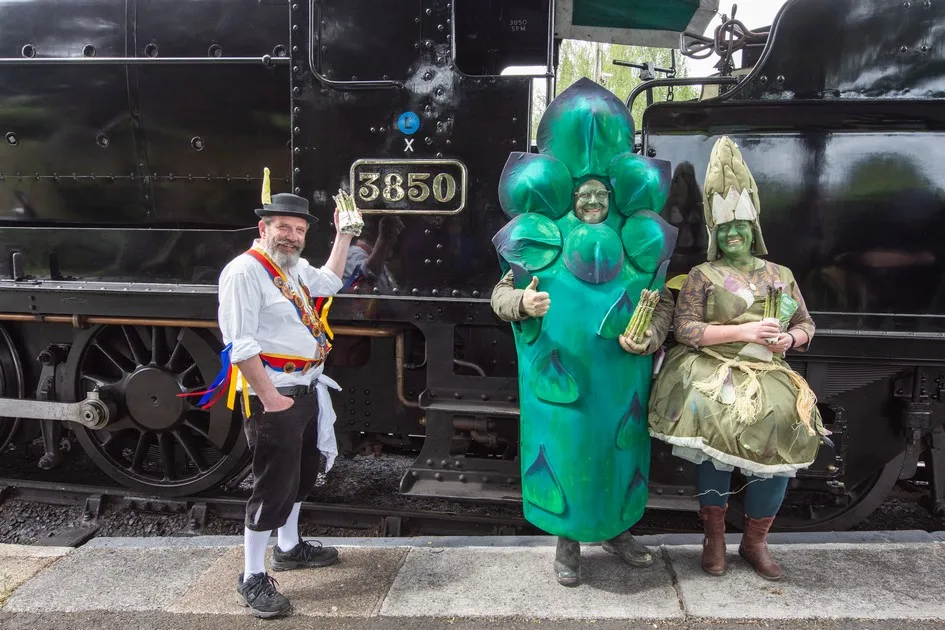 ‘Steamed’ asparagus on the GWSR