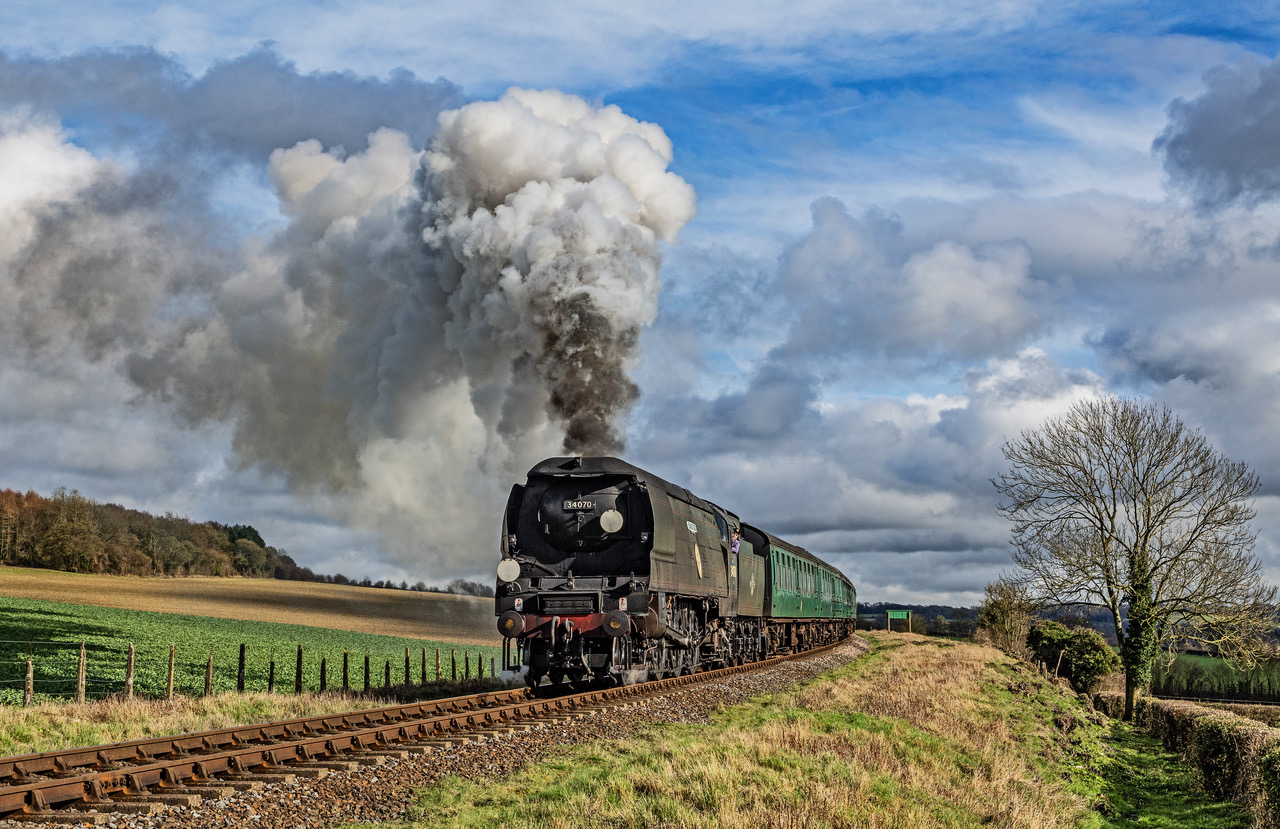 Visiting Locomotive Bulleid Pacific No. 34070 Manston