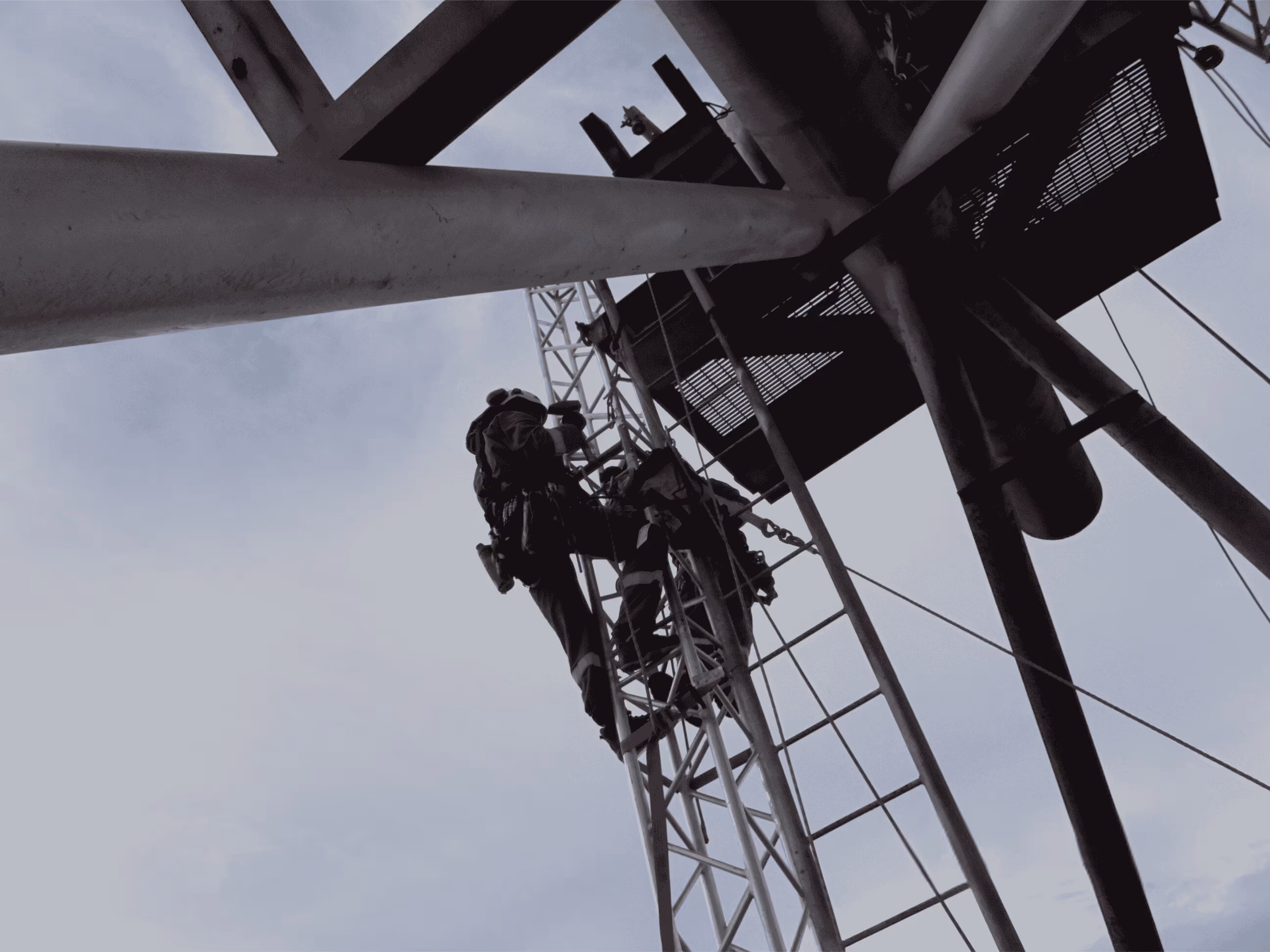 "A modular lifting system constructed from lightweight components extends beyond the bridge structure, enabling efficient lifting operations at the Erawan facility while distributing loads to the bridge's strongest points."