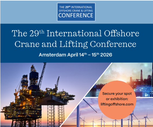 Conbit attends the International Offshore Crane and Lifting Conference 2026 in Amsterdam, presenting a FAT safety case and engaging with industry experts on offshore lifting technology and operational safety.