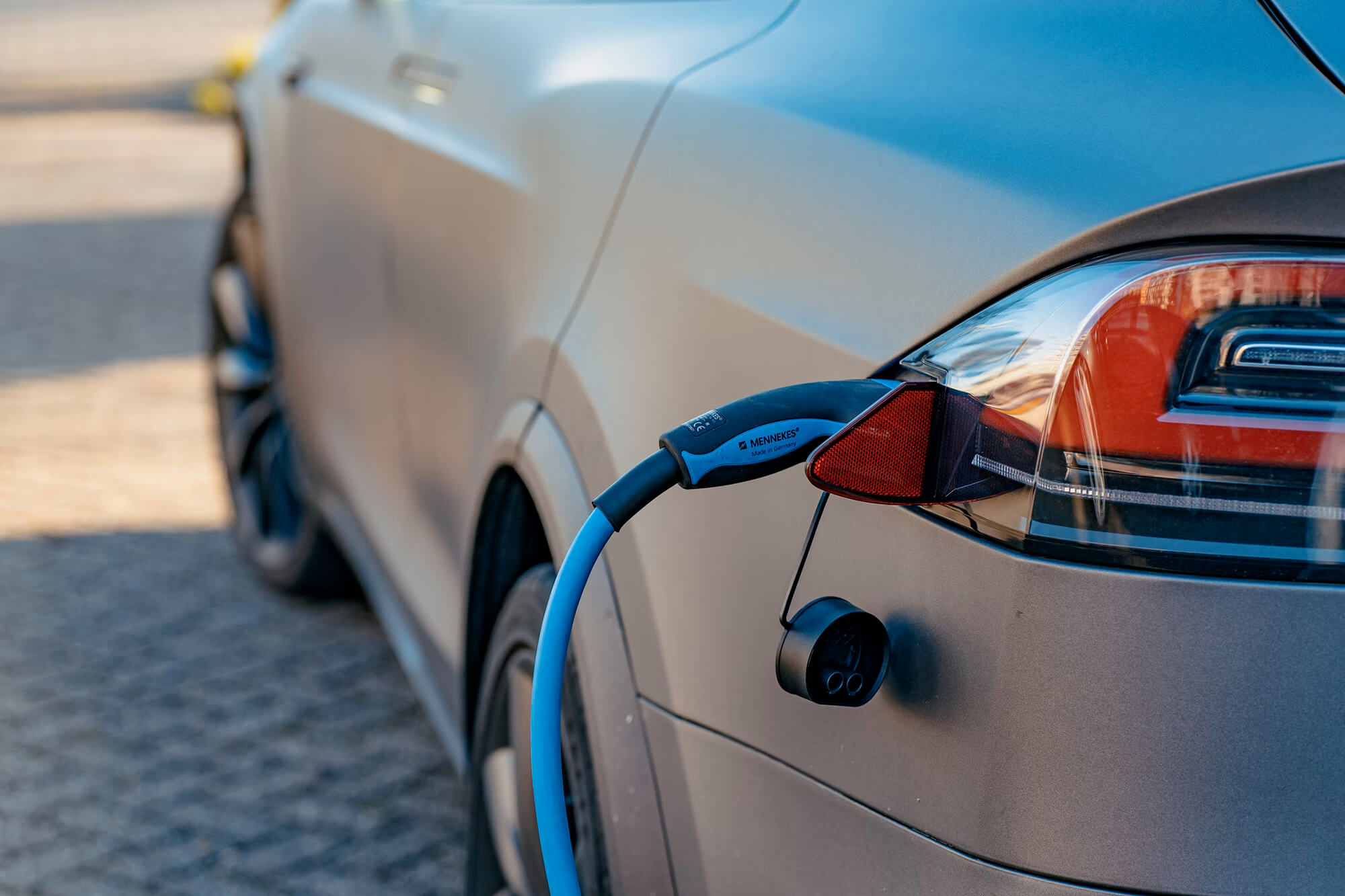 electric vehicle plugged in