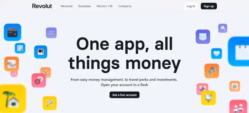 Revolut homepage