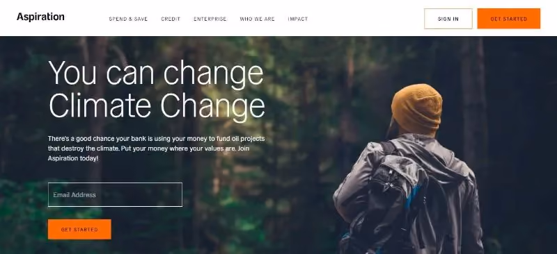 Aspiration homepage