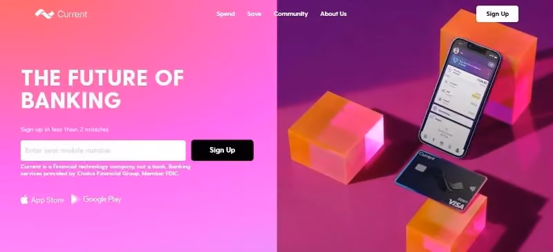 Current homepage