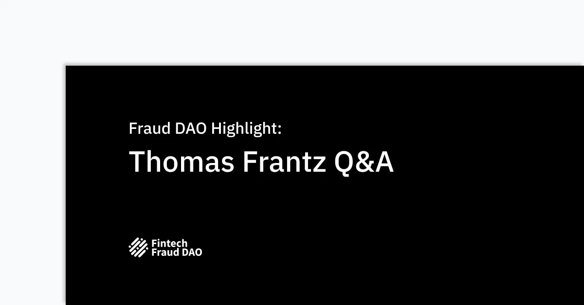 Fraud DAO Highlight: Interview with Thomas Frantz of Mercury