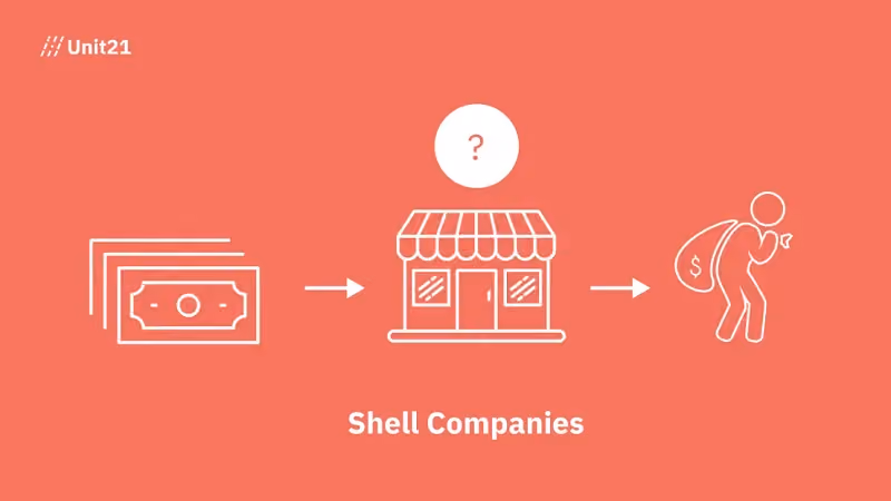 Shell companies as a type of money laundering.