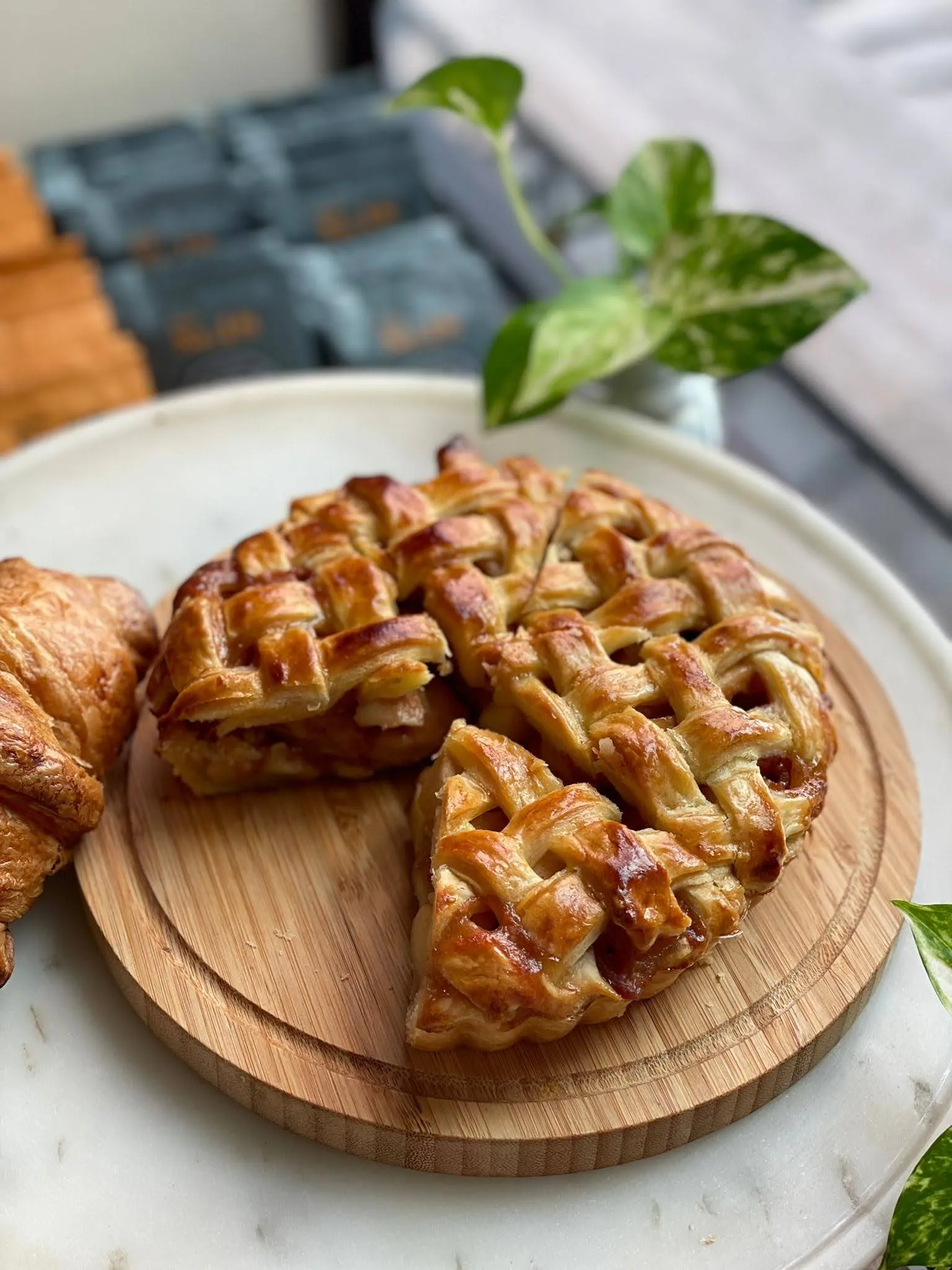 apple pie that was made at BiteUnite during a cooking class 
