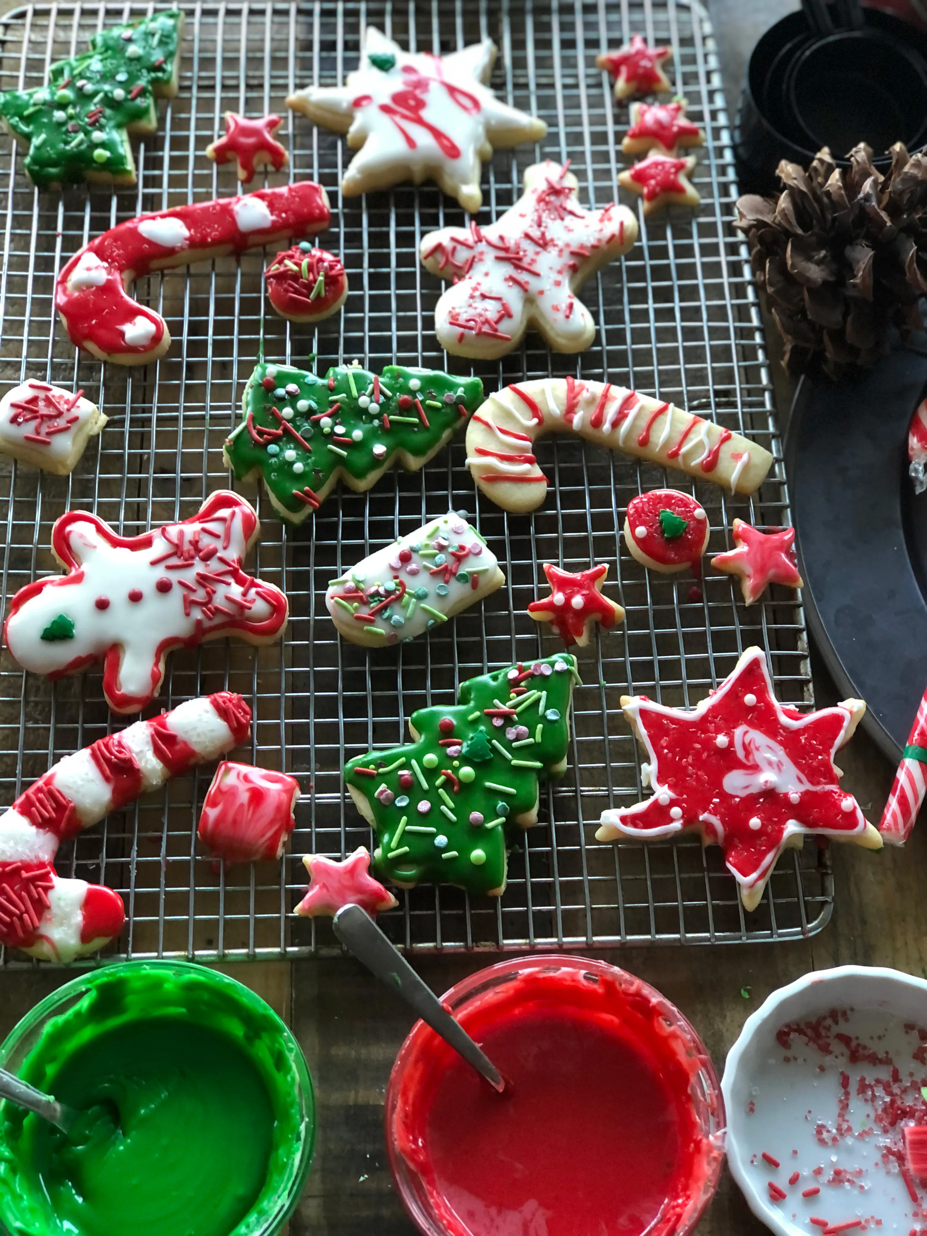 sugar cookies that were made dugong a holiday cooking class at BiteUnite
