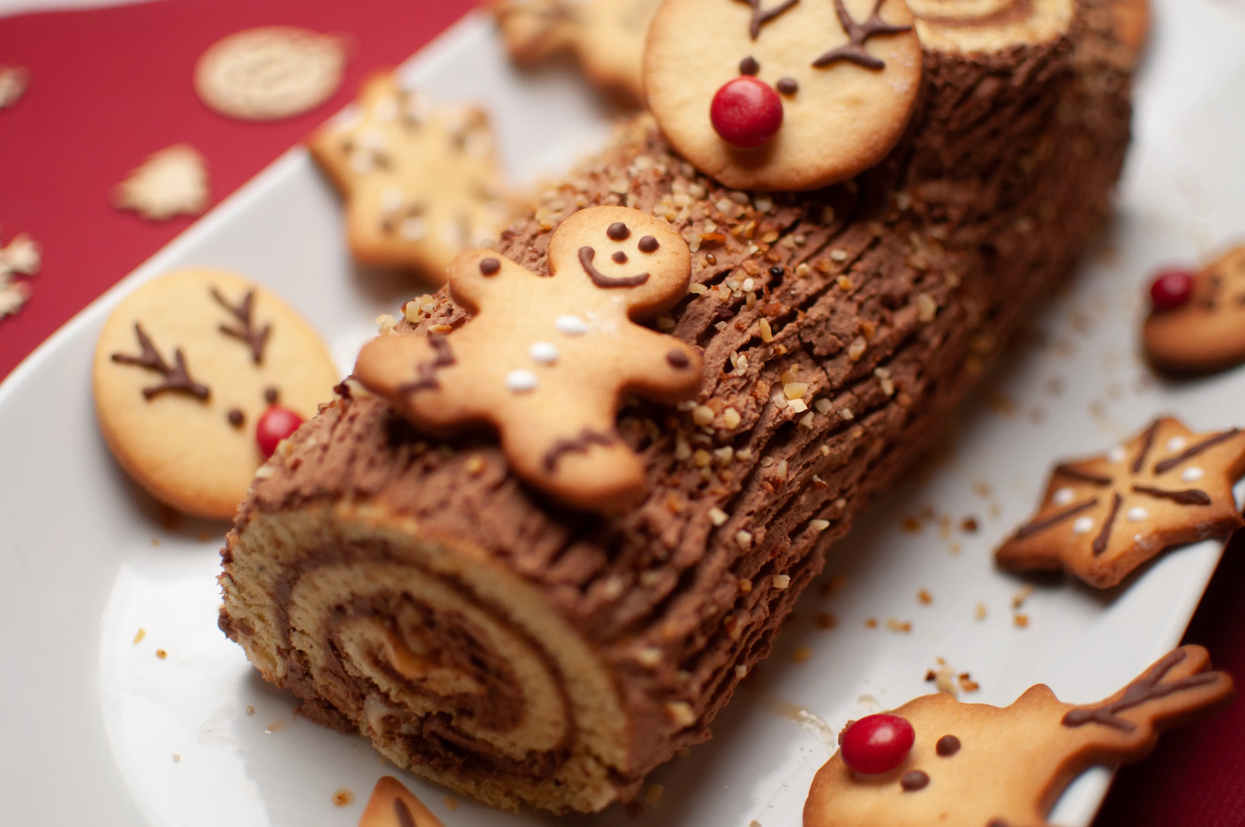 yule log for holiday cooking classes at BiteUnite