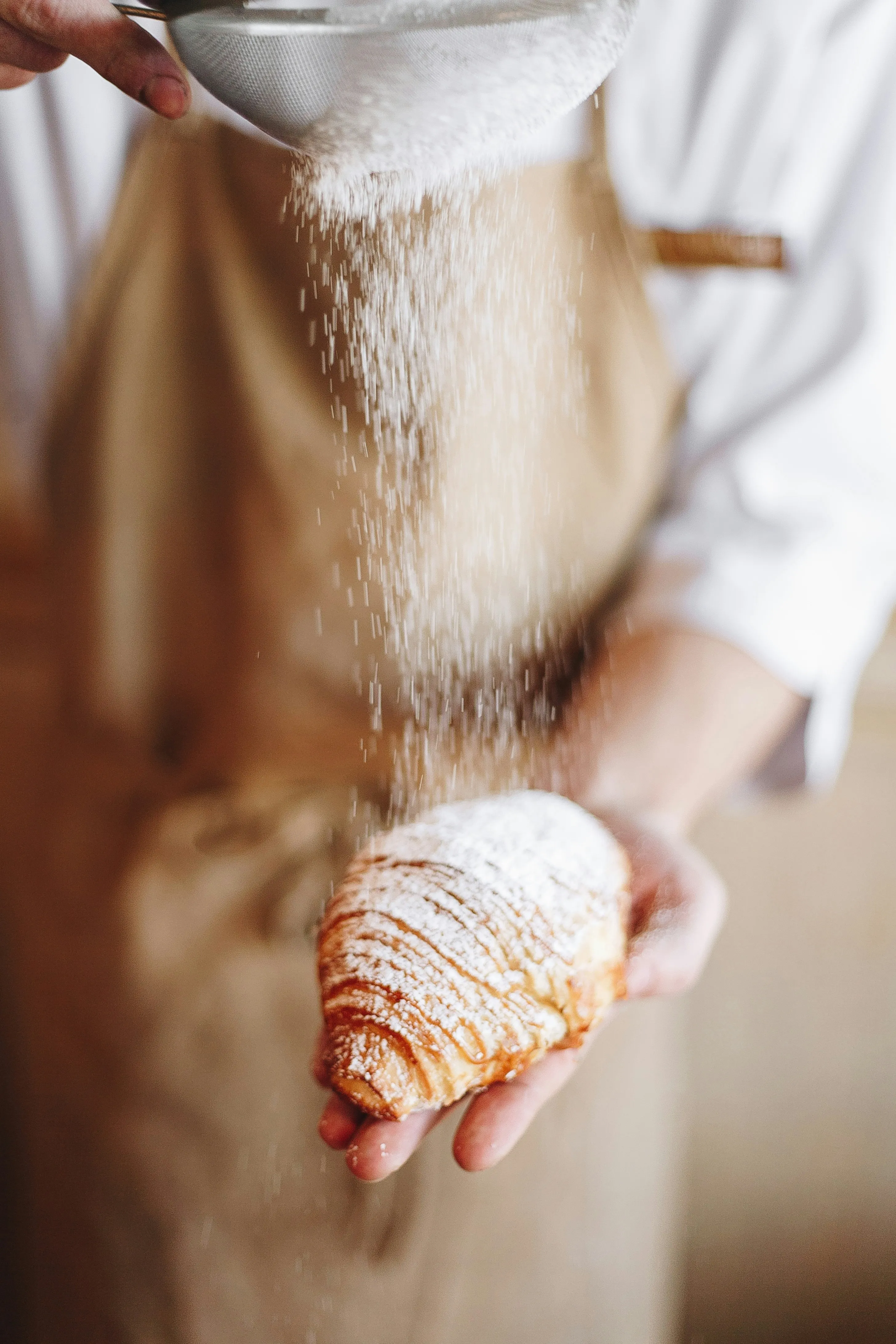 croissant being made during a croissant cooking class at BiteUnite
