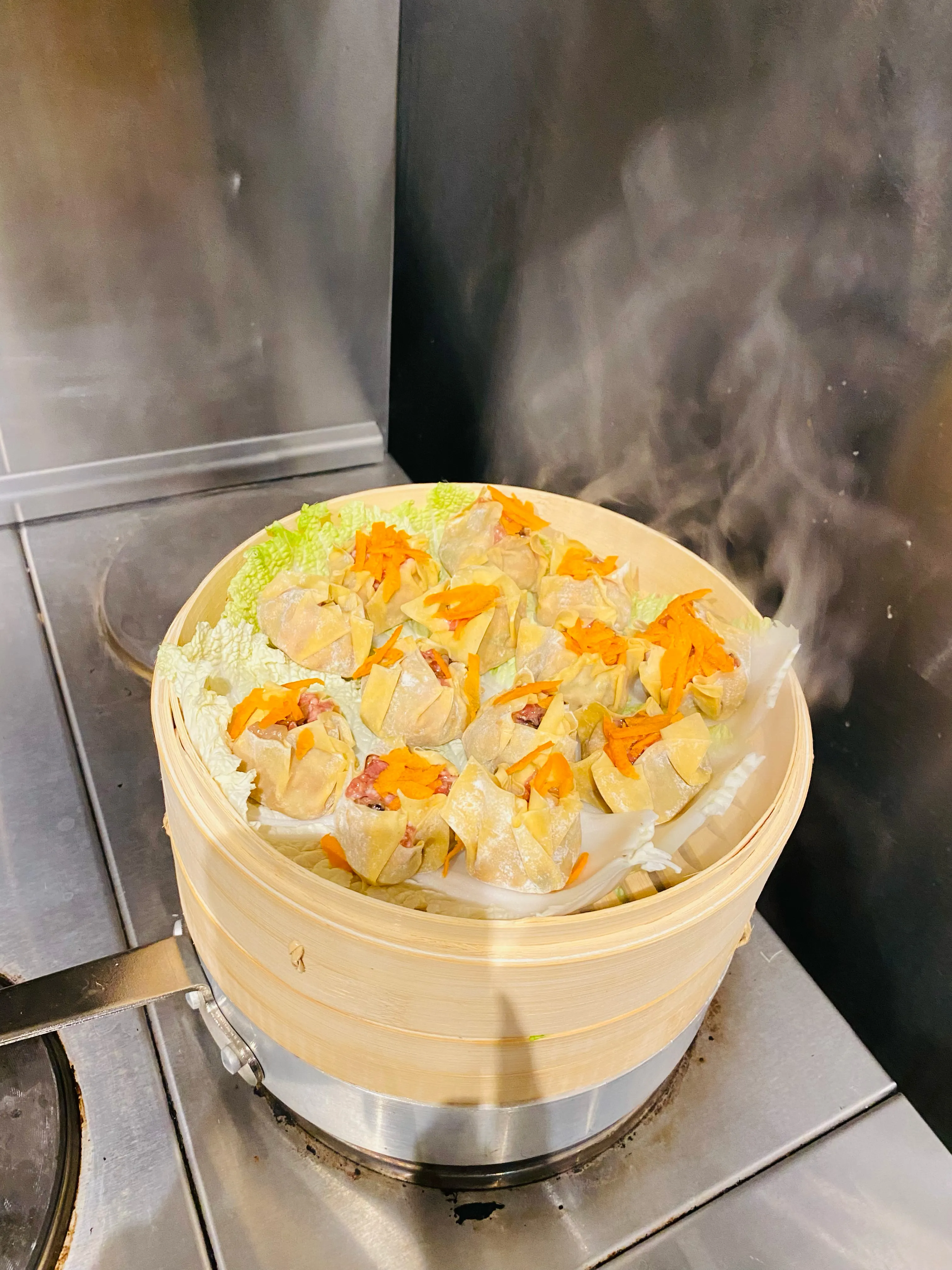 dumpling that was made during a cooking class at BiteUnite