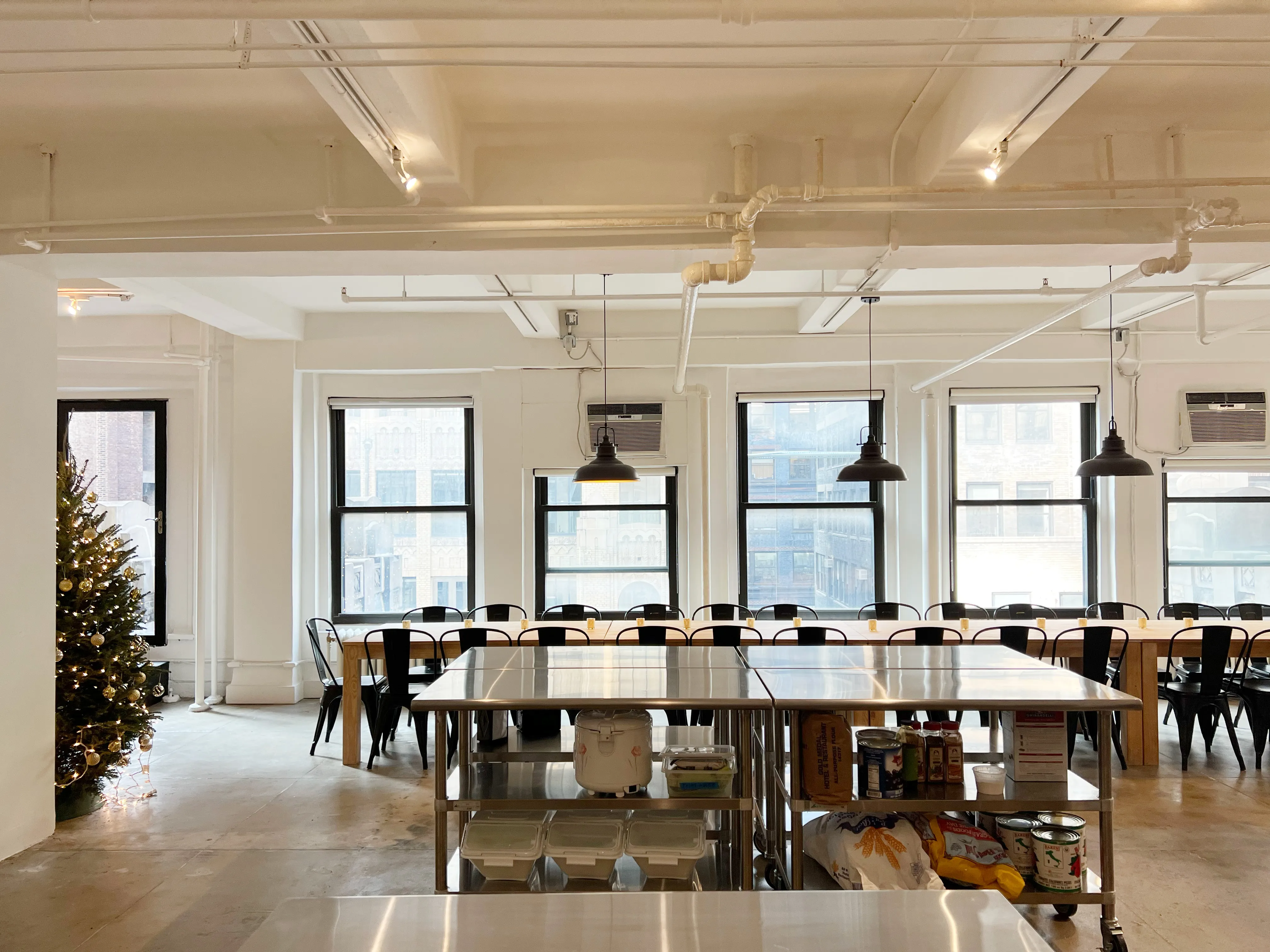 dining area for use in cooking class at BiteUnite
