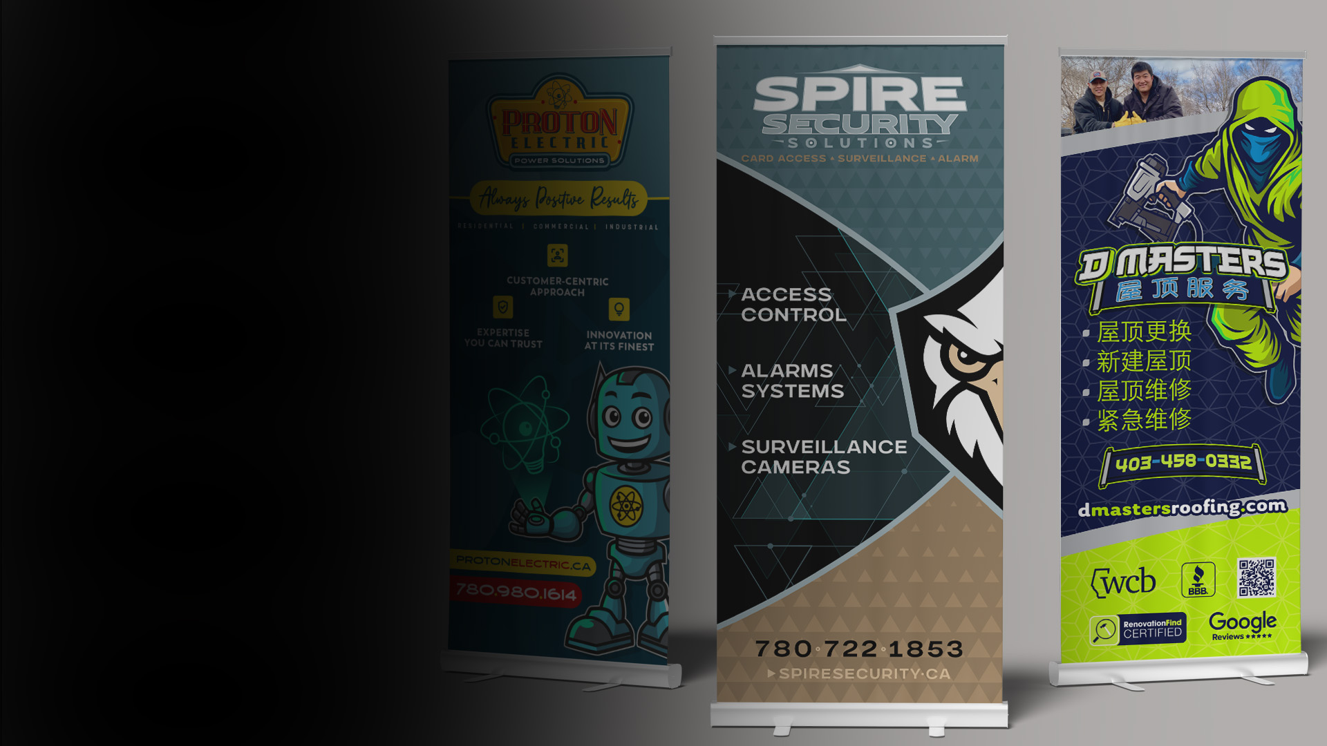 Roll up Banner design for trade show or promotional use