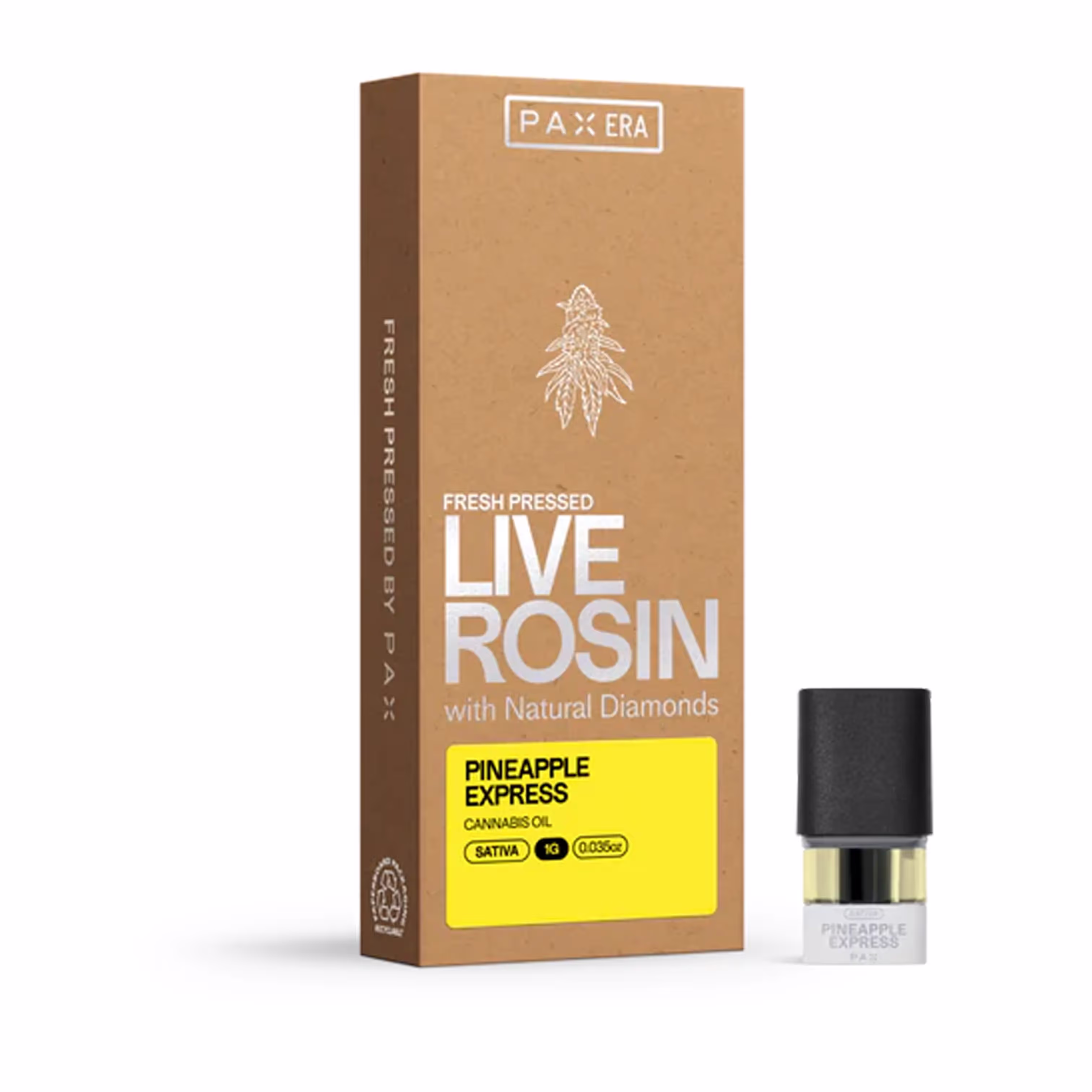 Pineapple Express | Live Rosin with Diamonds Pax Pod | 1g
