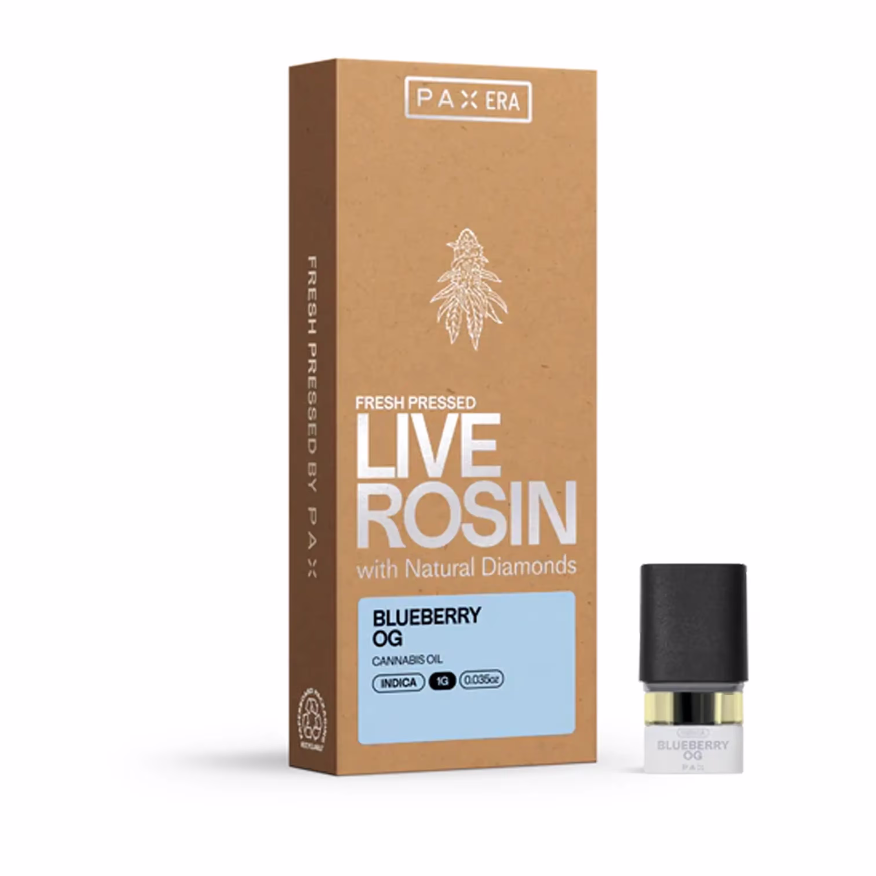 Blueberry OG | Live Rosin with Diamonds Pax Pod | 0.5g