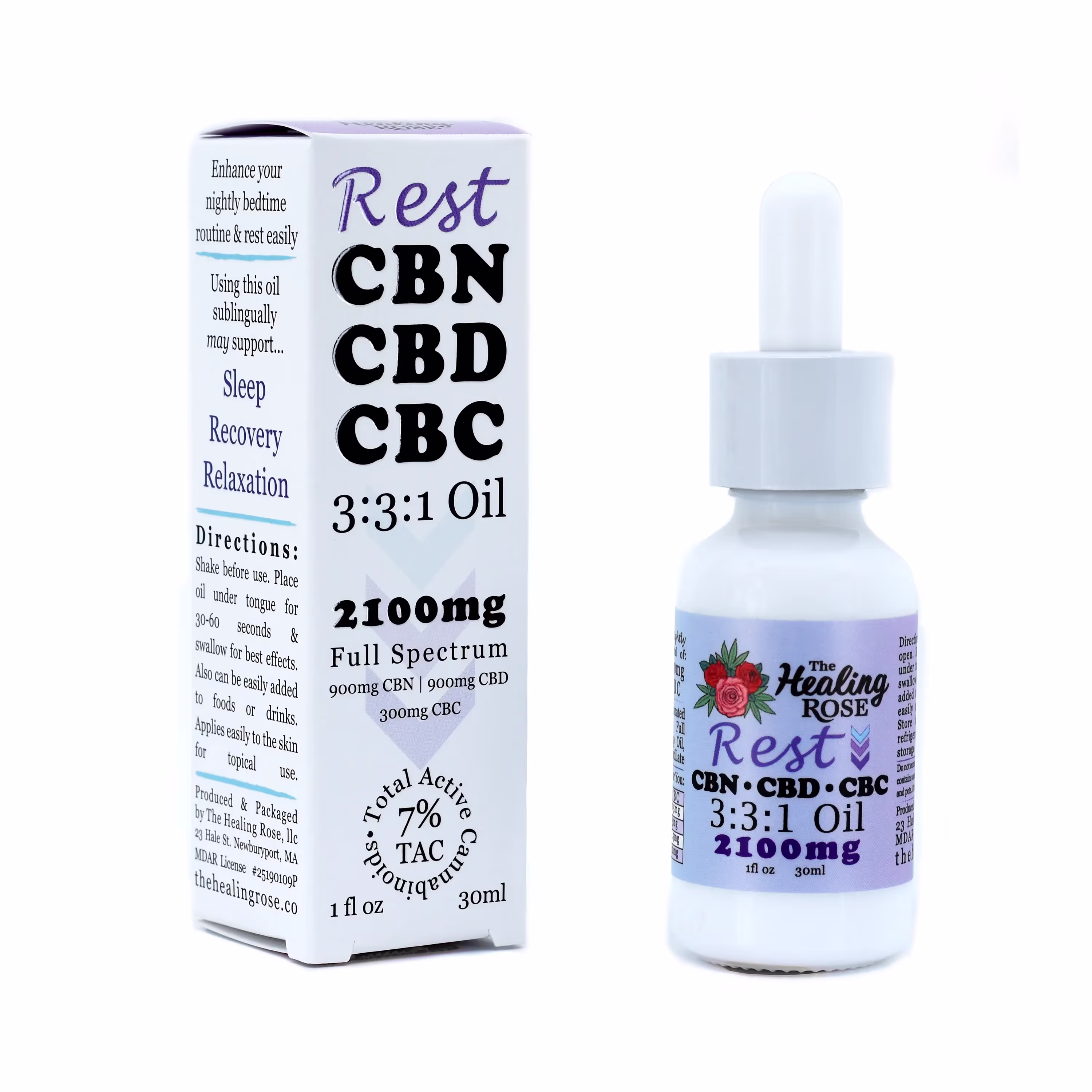 Rest Oil Tincture | 3:1:1 | CBN:CBD:CBC | 2100mg