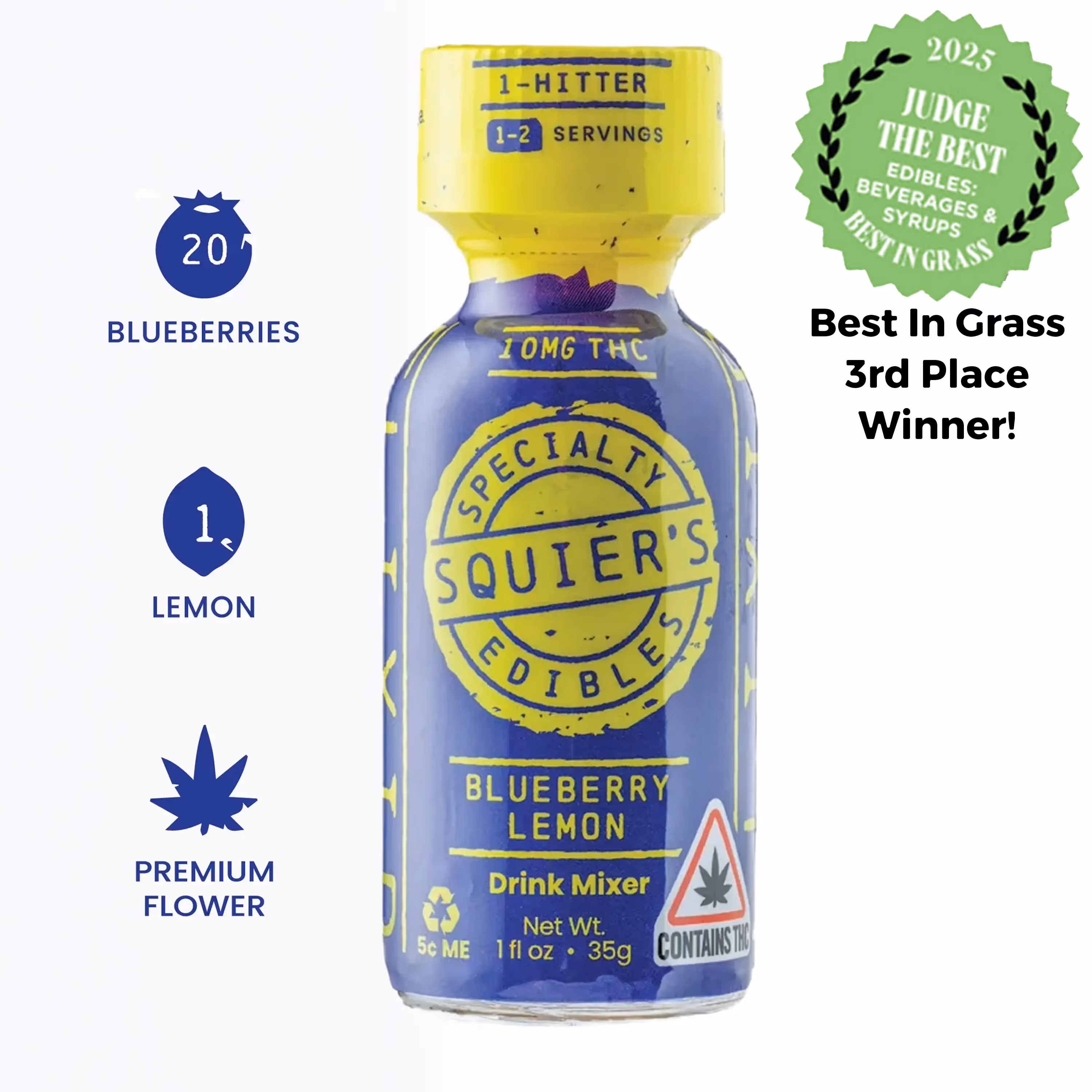 Blueberry Lemon Elixir | 1oz. | 10mg