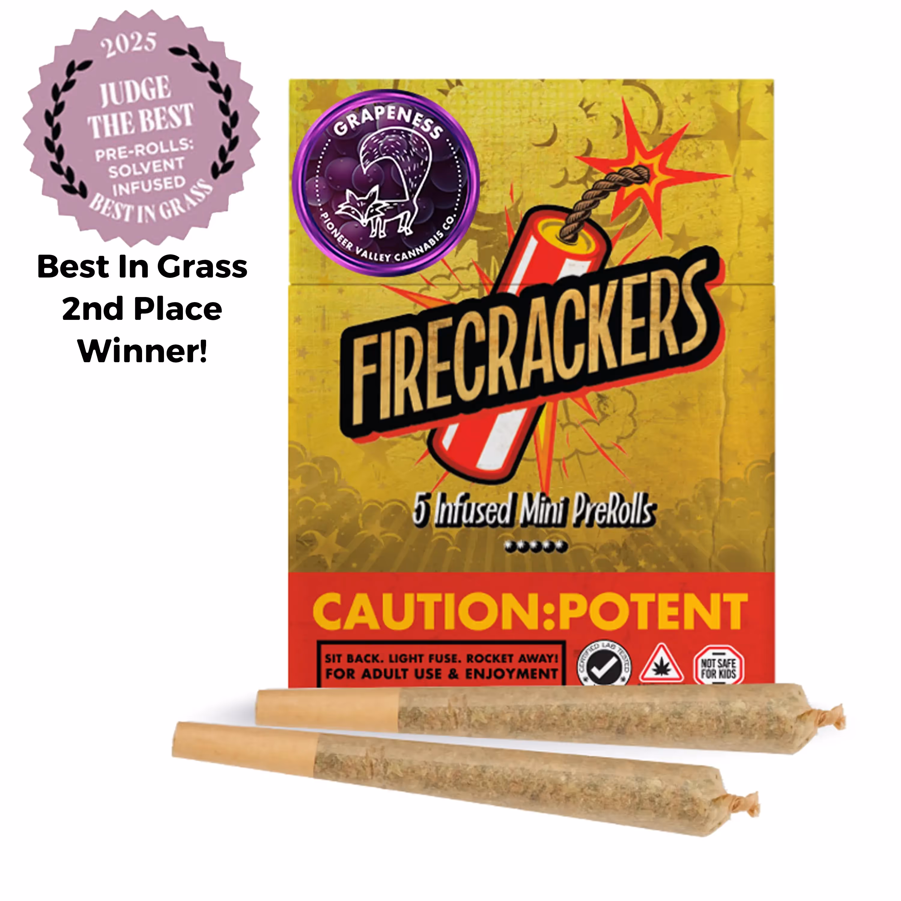 Grapeness Firecrackers | Infused | 5pk | 0.7g