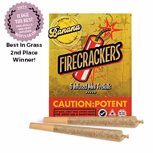 Banana Candy Firecrackers | Infused | 5pk | 0.7g