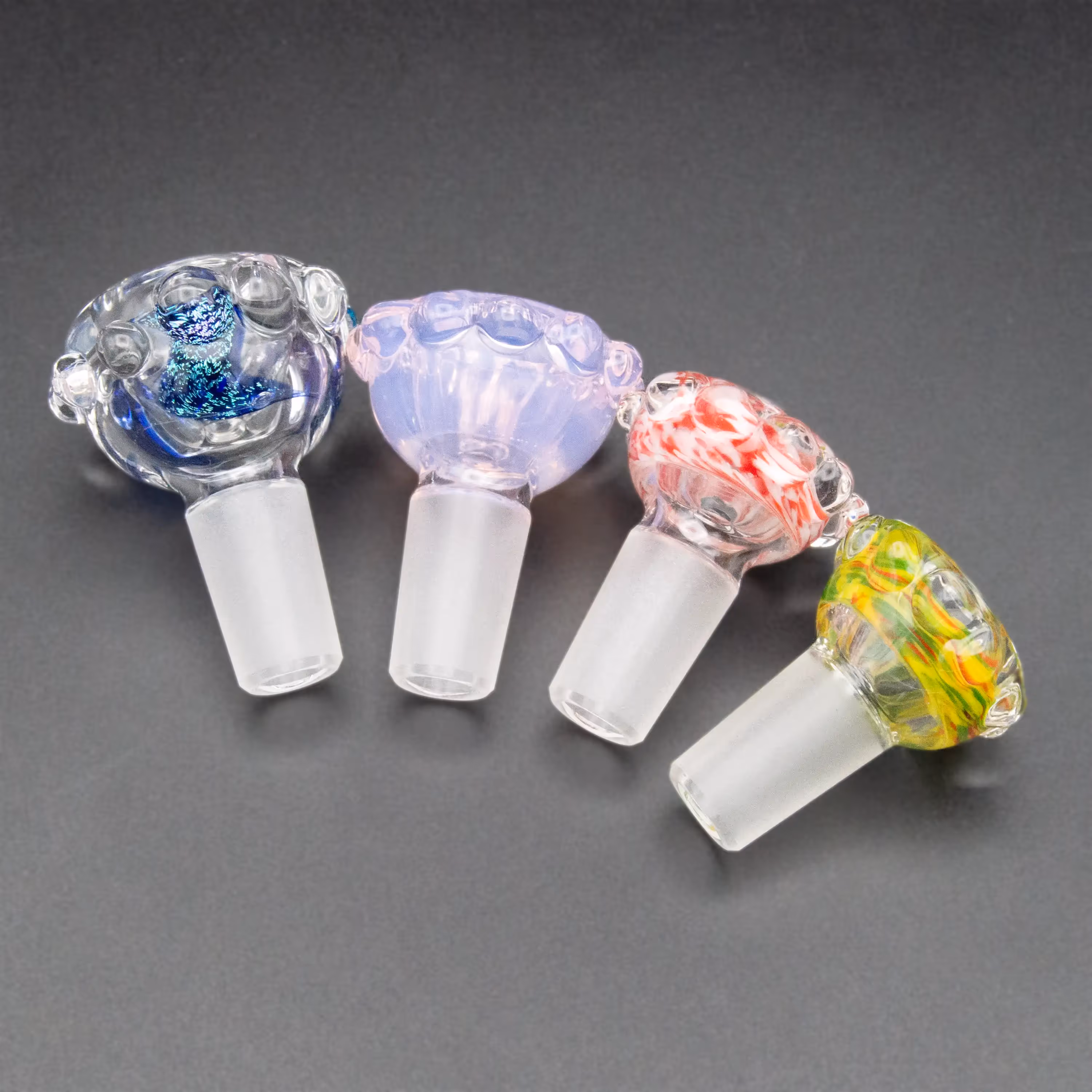 14mm Worked Bubble Slide | Rainbow Gabe