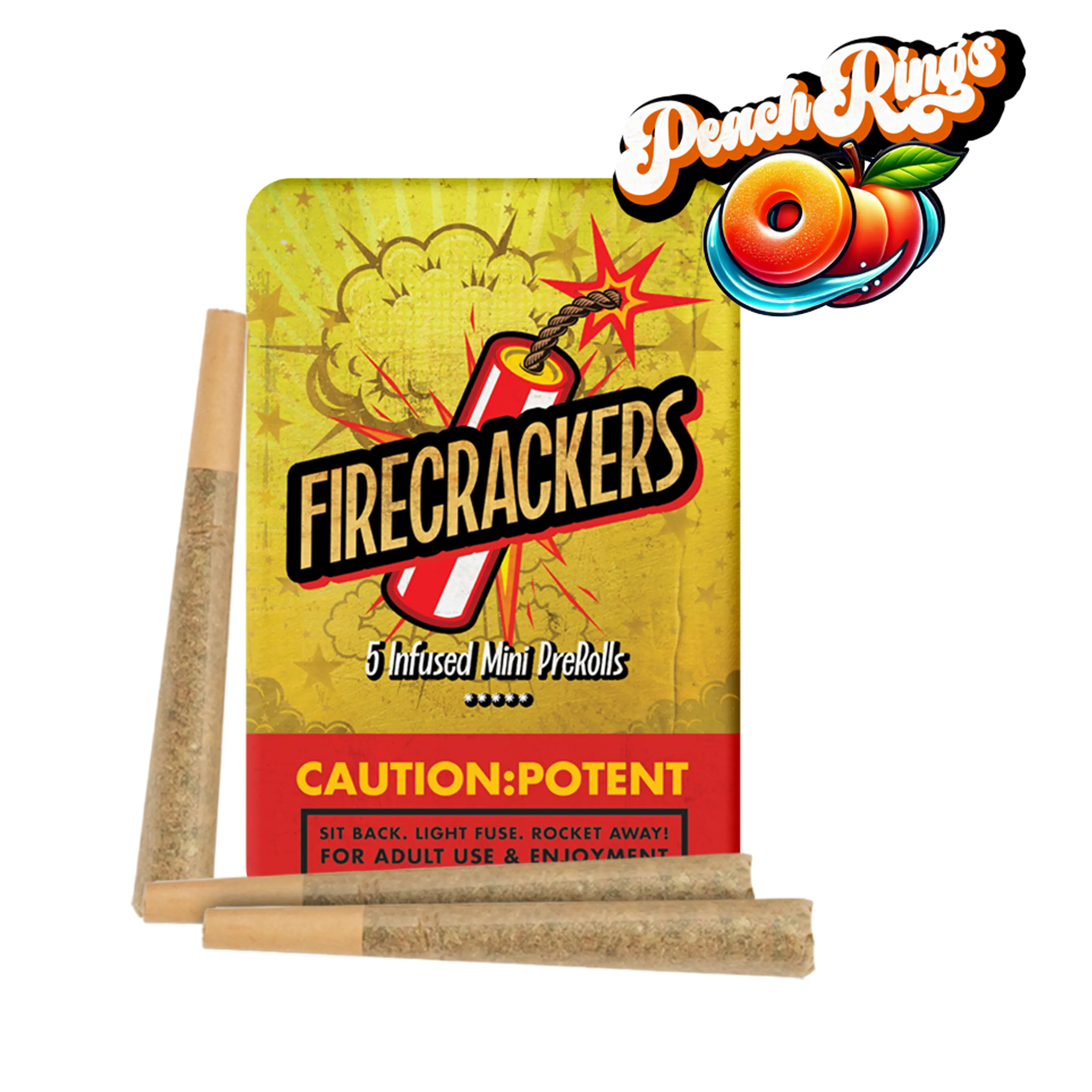 Peach Rings Firecrackers | Infused | 5pk | 0.7g