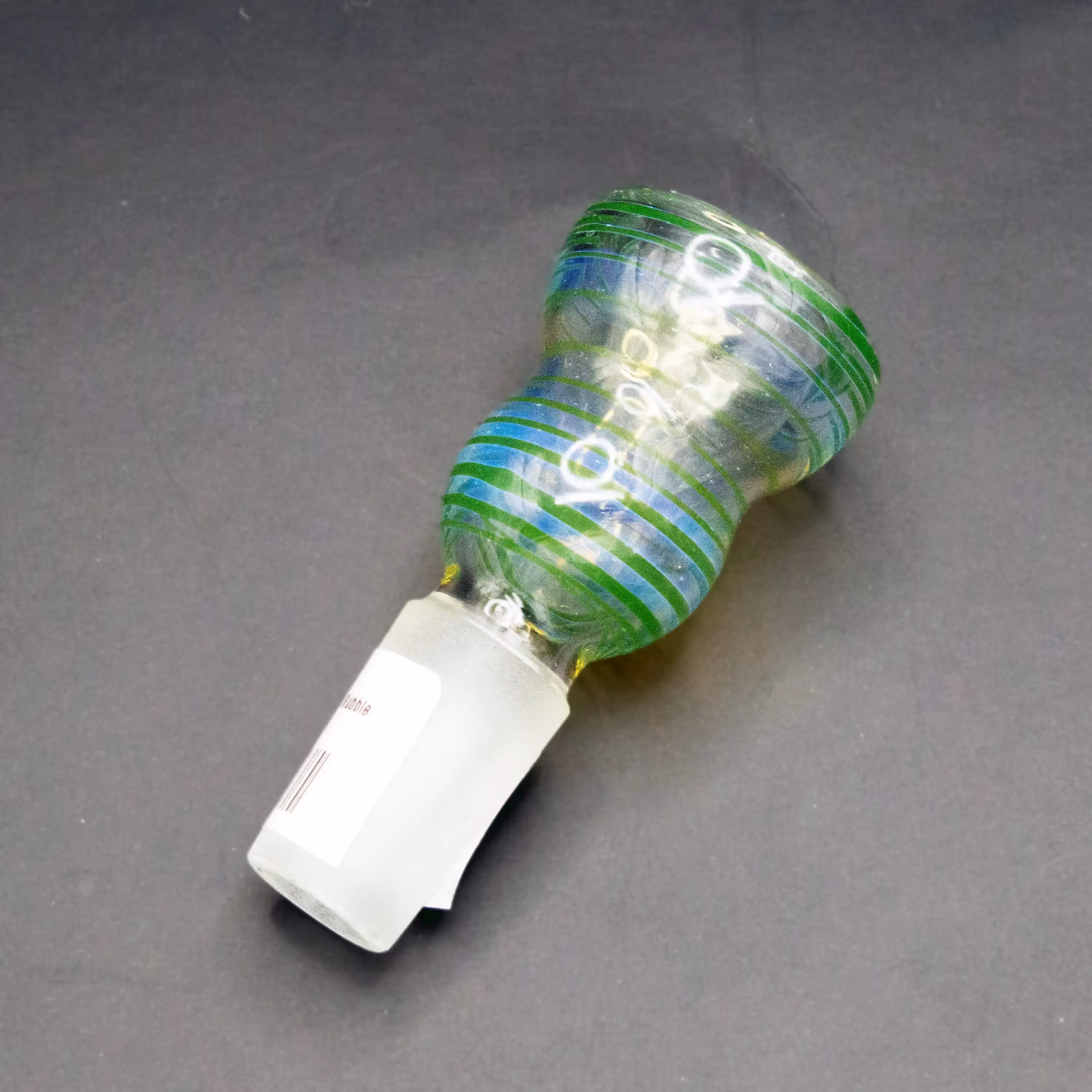 14mm Fume and Color Wrap Double Bubble Slide | Jellyfish