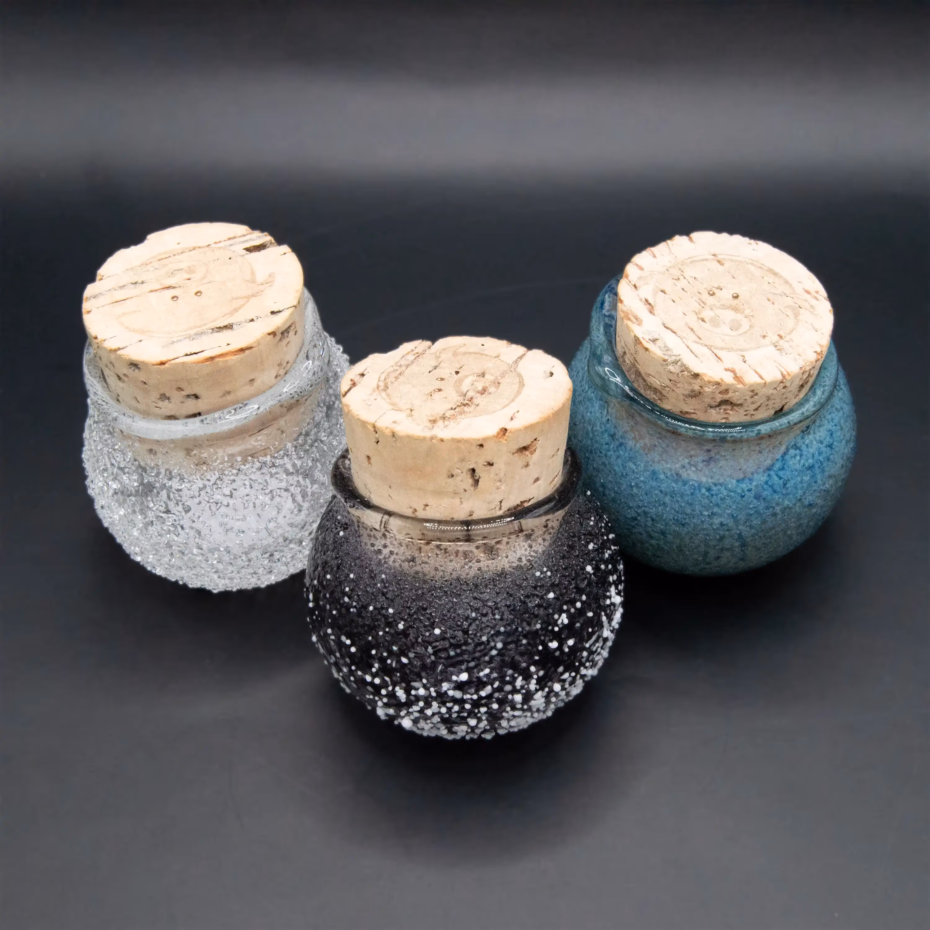 Sugar Frit Dipped Jar with Cork | Sugar Matty