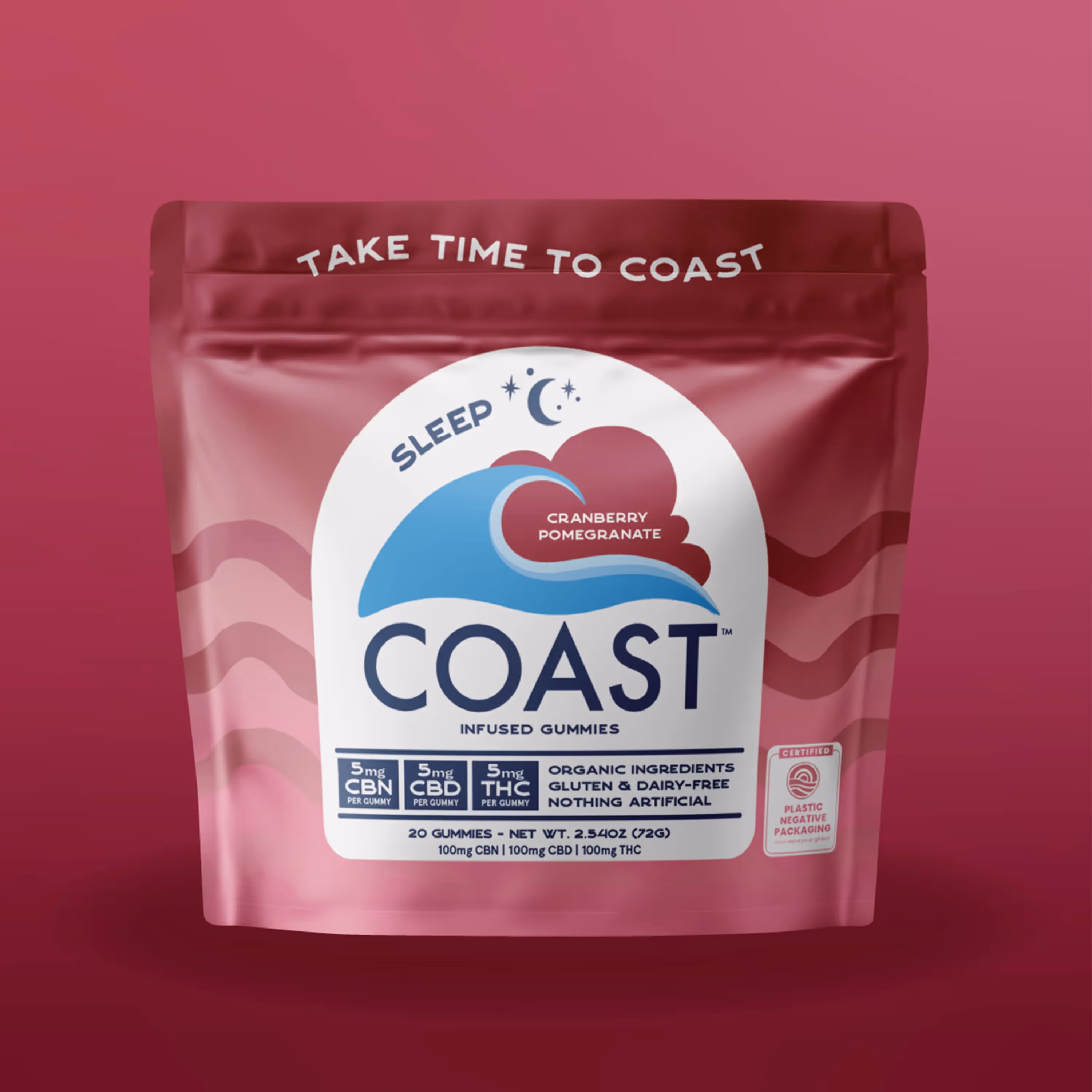 Pomegranate Cranberry | 1:1:1 CBN:CBD:THC | 20pk
