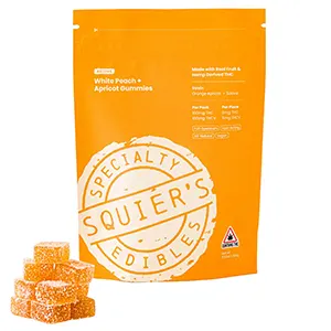 White Peach Apricot | Rosin Gummies | 1:1 | THC:THCV | Active