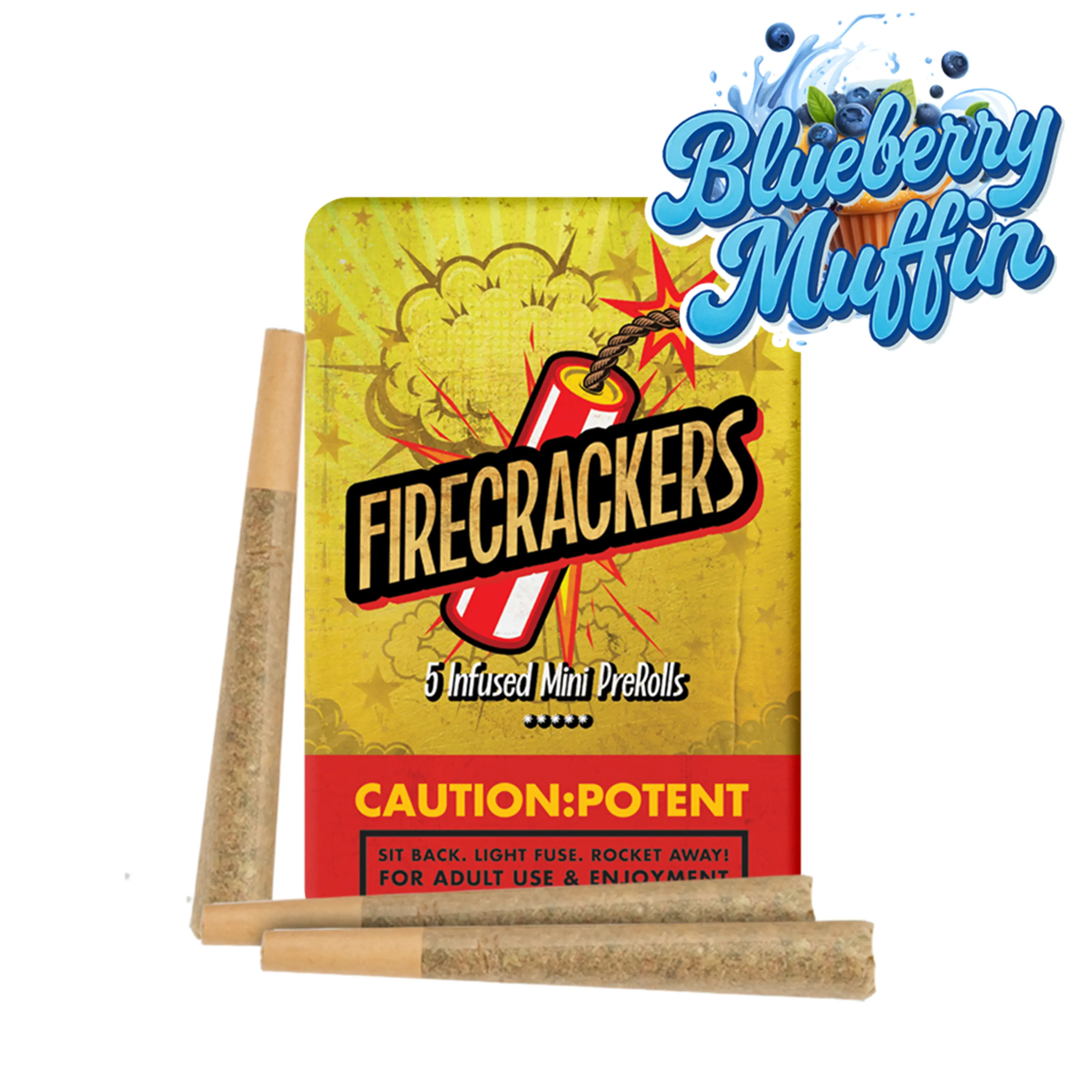 Blueberry Muffin Firecrackers | Infused | 5pk | 0.7g