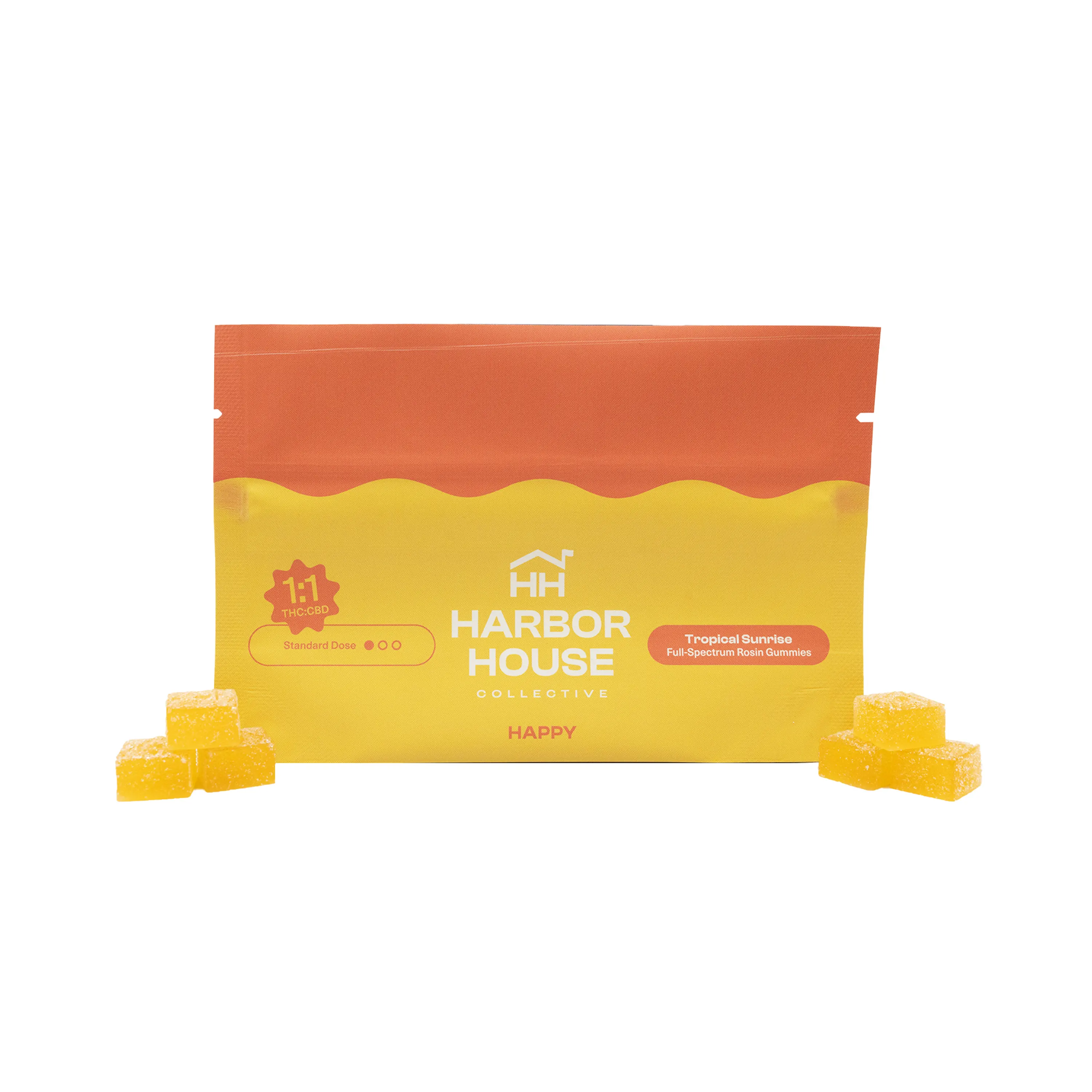 Tropical Sunrise | 1:1 THC:CBD | ALB+DGW | Rosin Gummies | 20pk